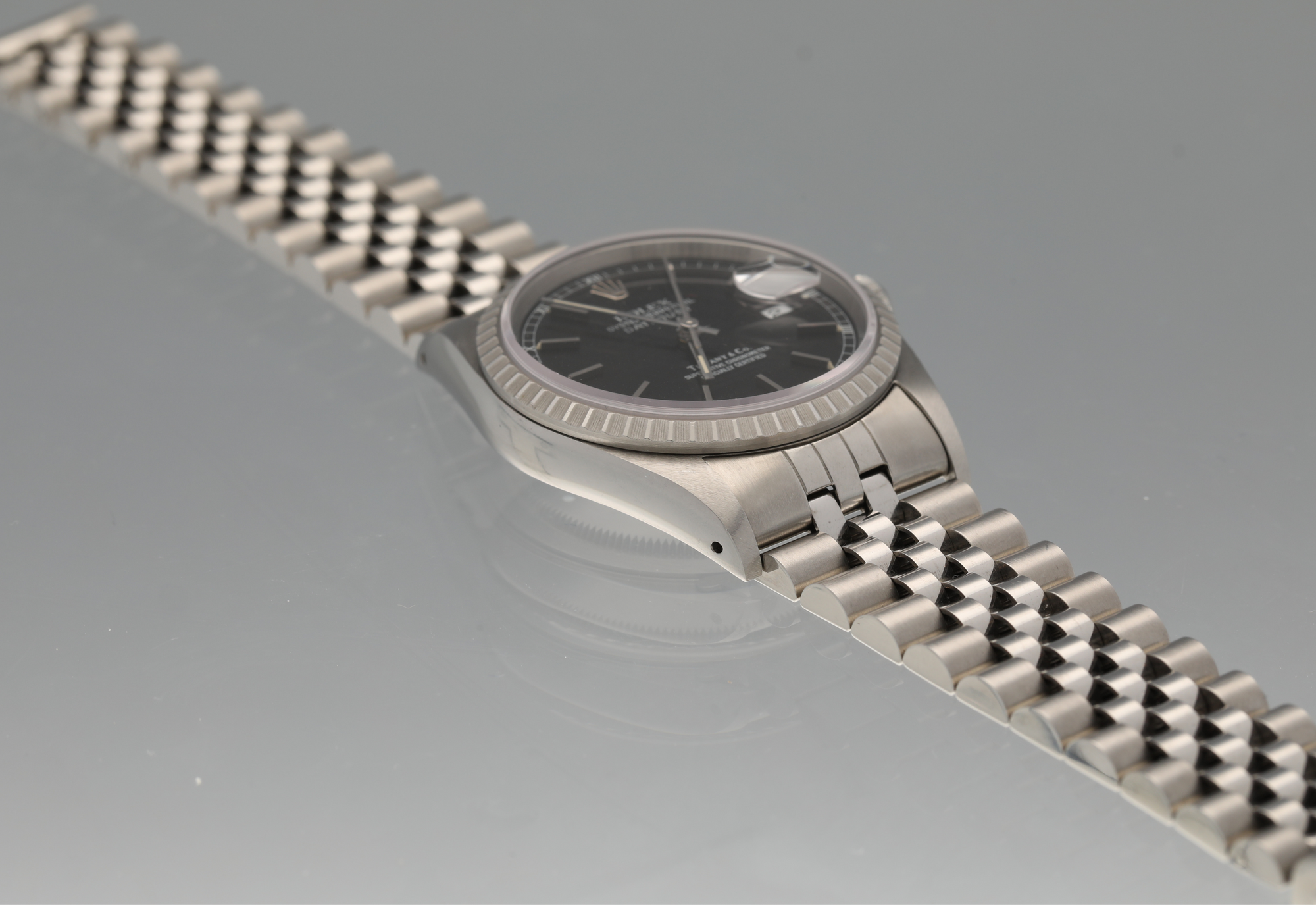 Sunburst Black Tiffany DATEJUST Like NOS condition