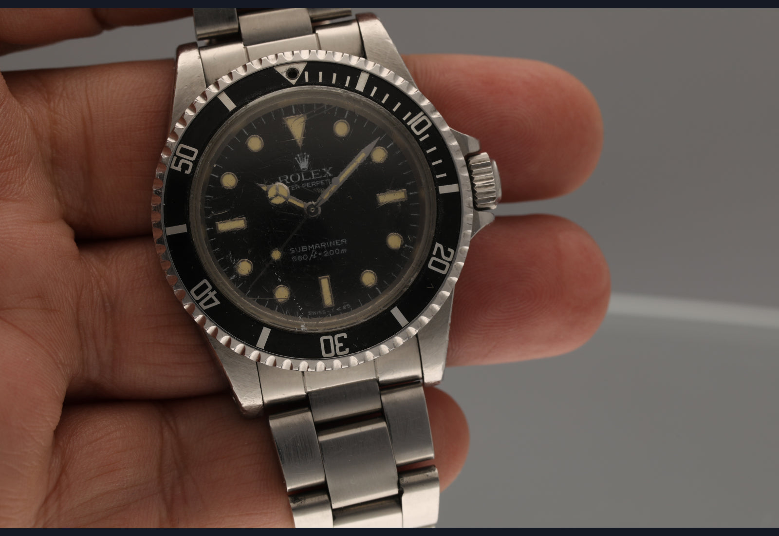 86 Submariner 5513 spider unpolished