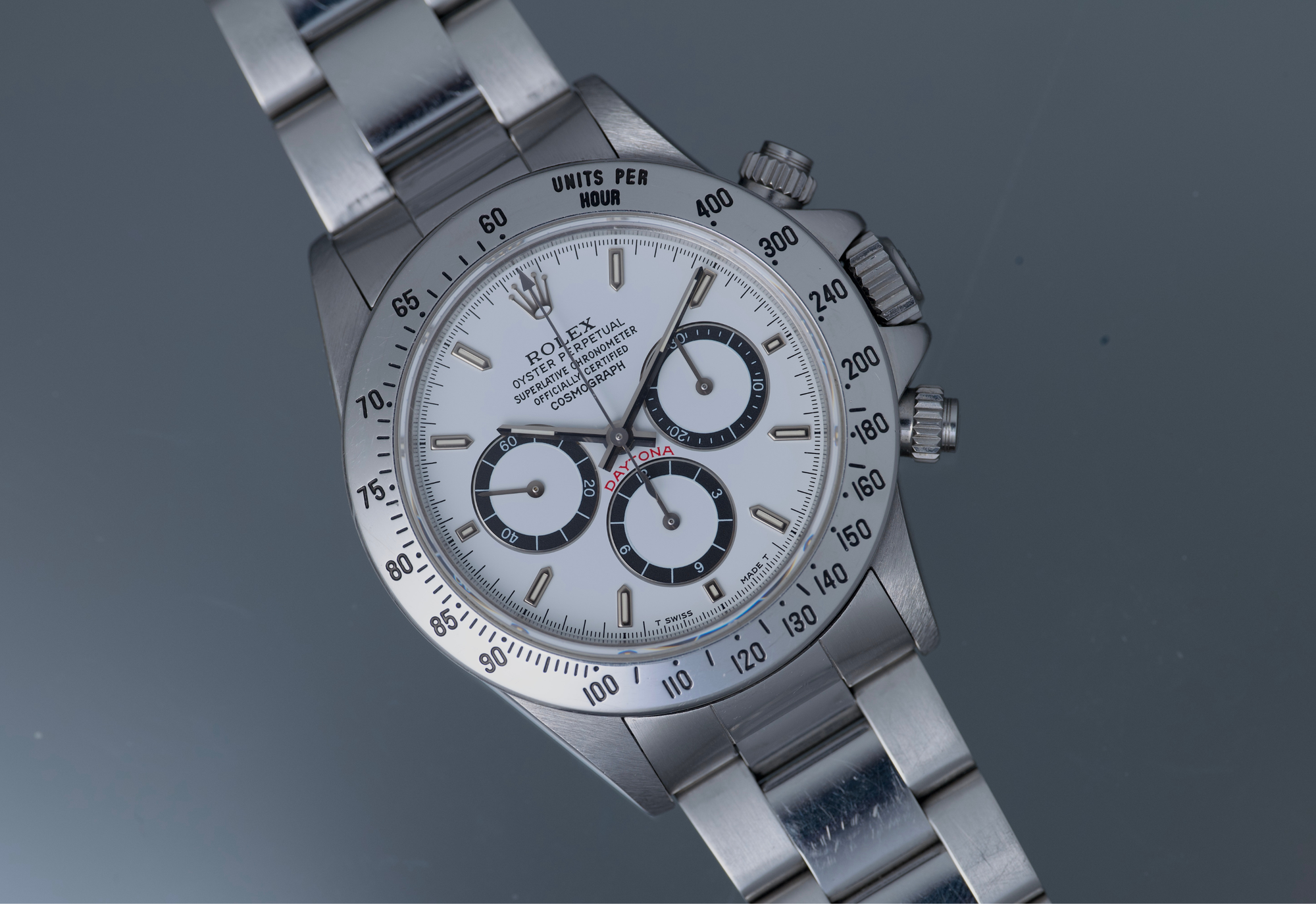 Rolex Zenith Daytona 1991 Serif inverted dial - Super Rare