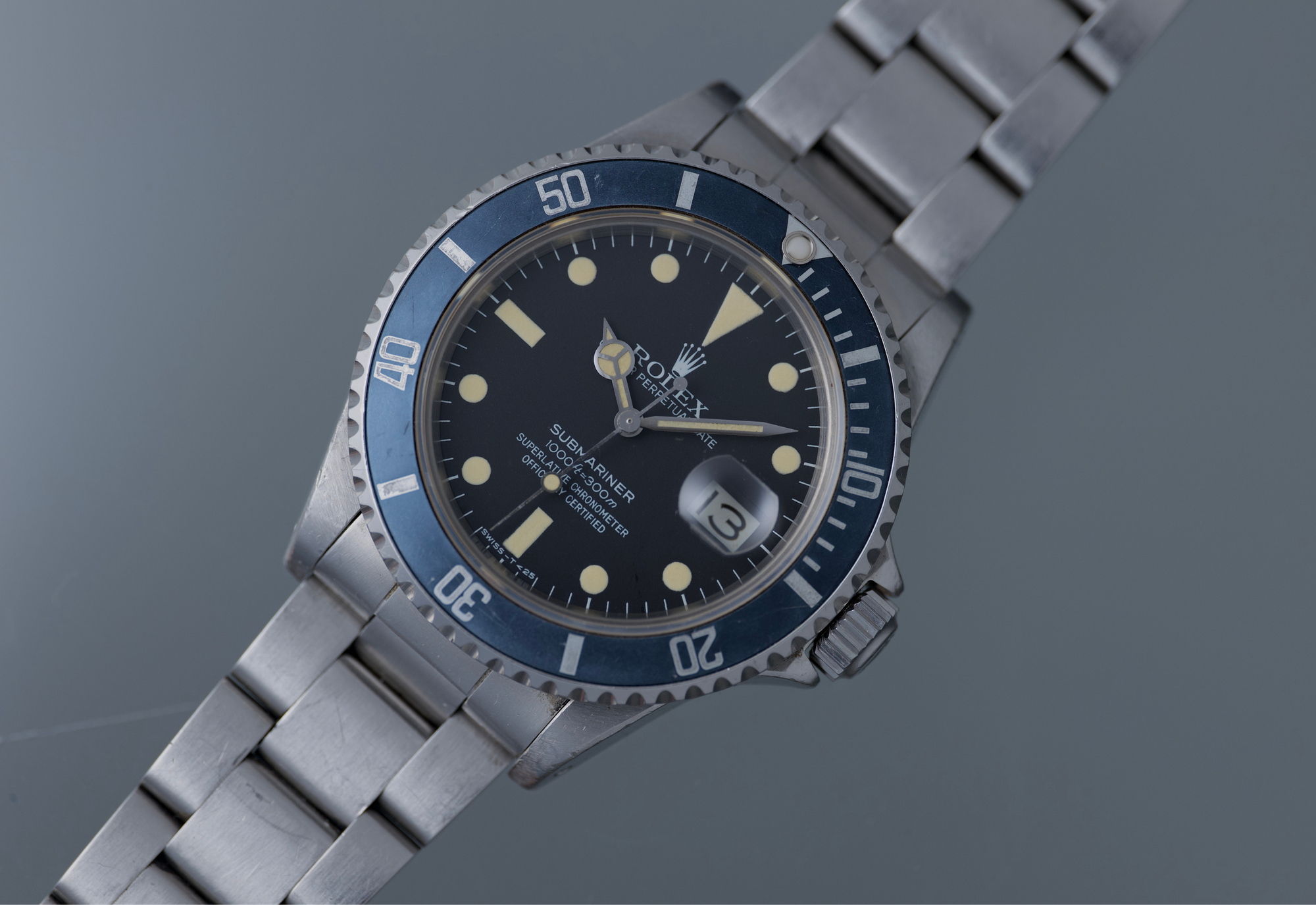 16800 Cream Dial and Blue Bezel