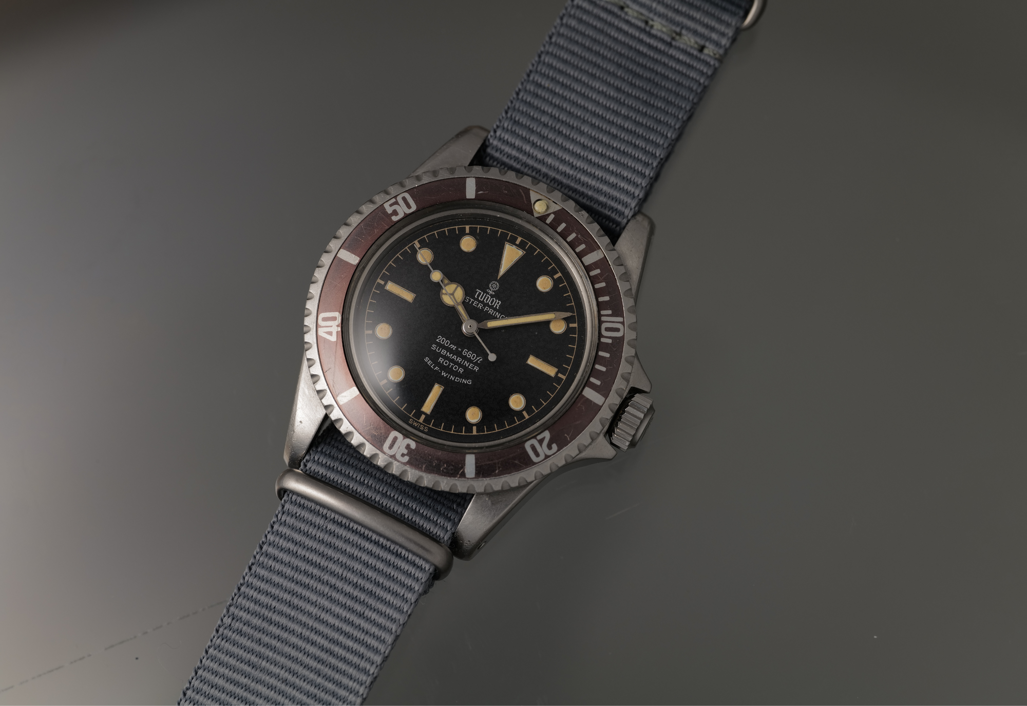 1963 Tudor 7928 PCG Unpolished GILT DIAL