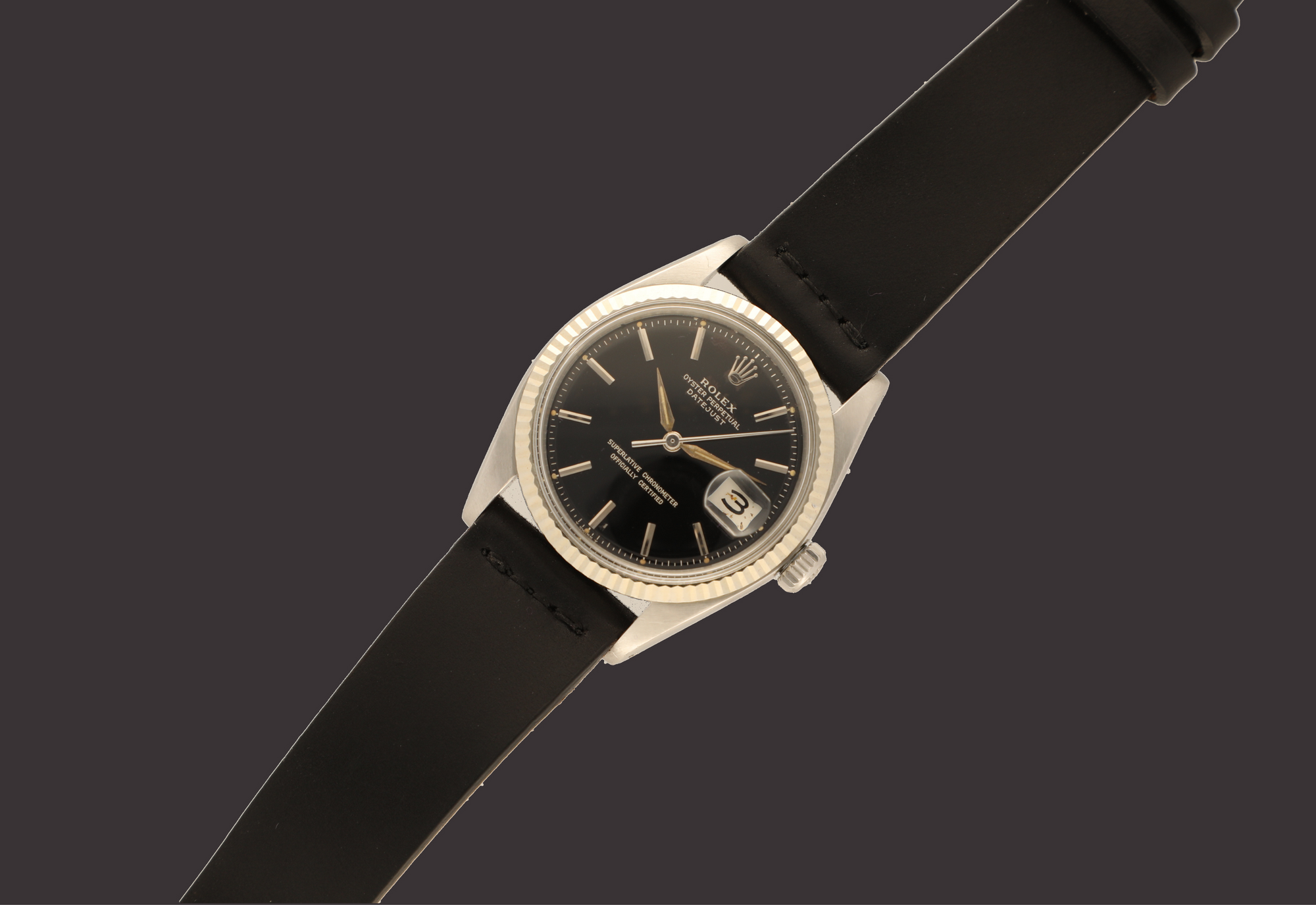 Rolex 1601 Old Black Gilt from 1964