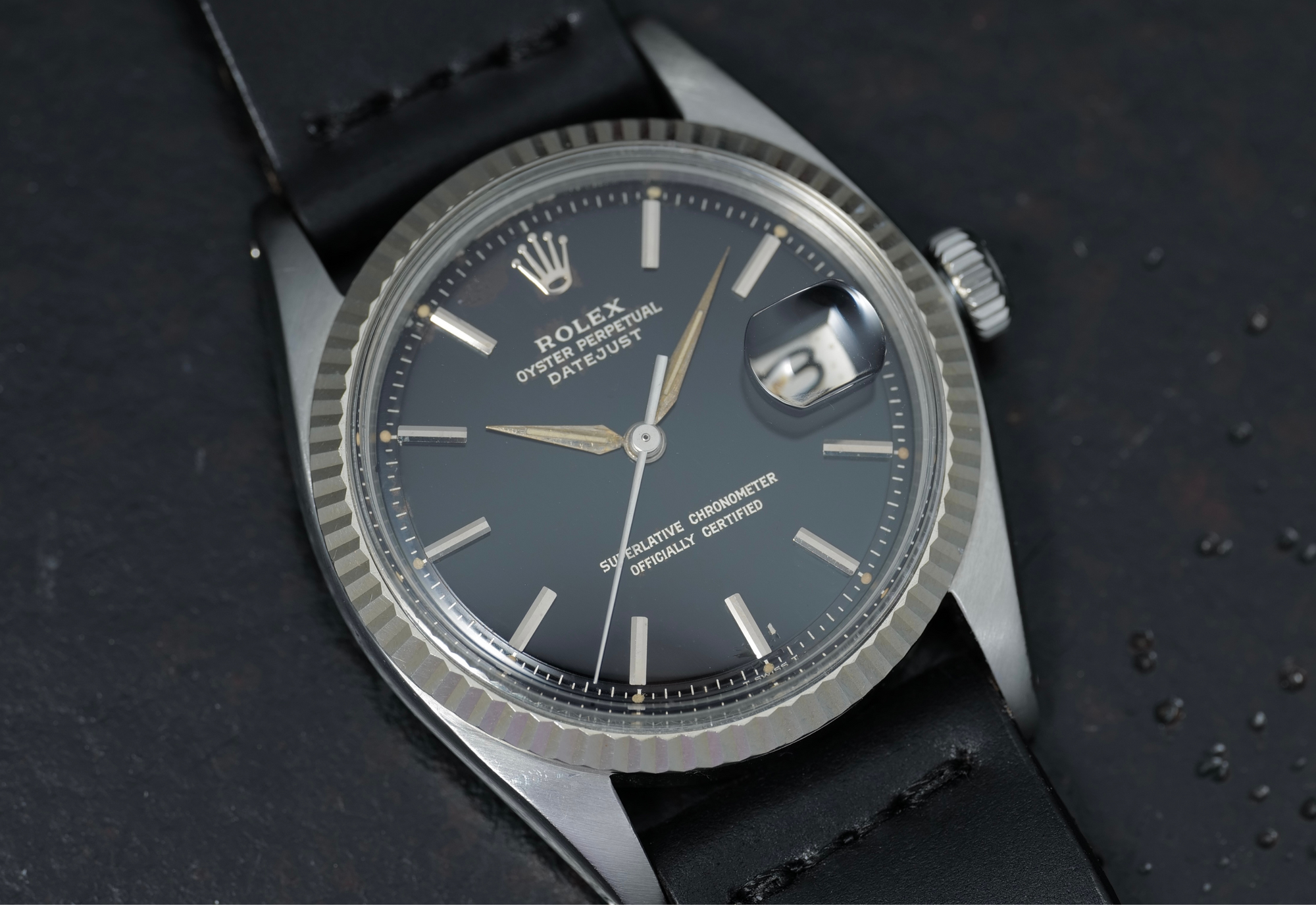 Rolex 1601 Old Black Gilt from 1964