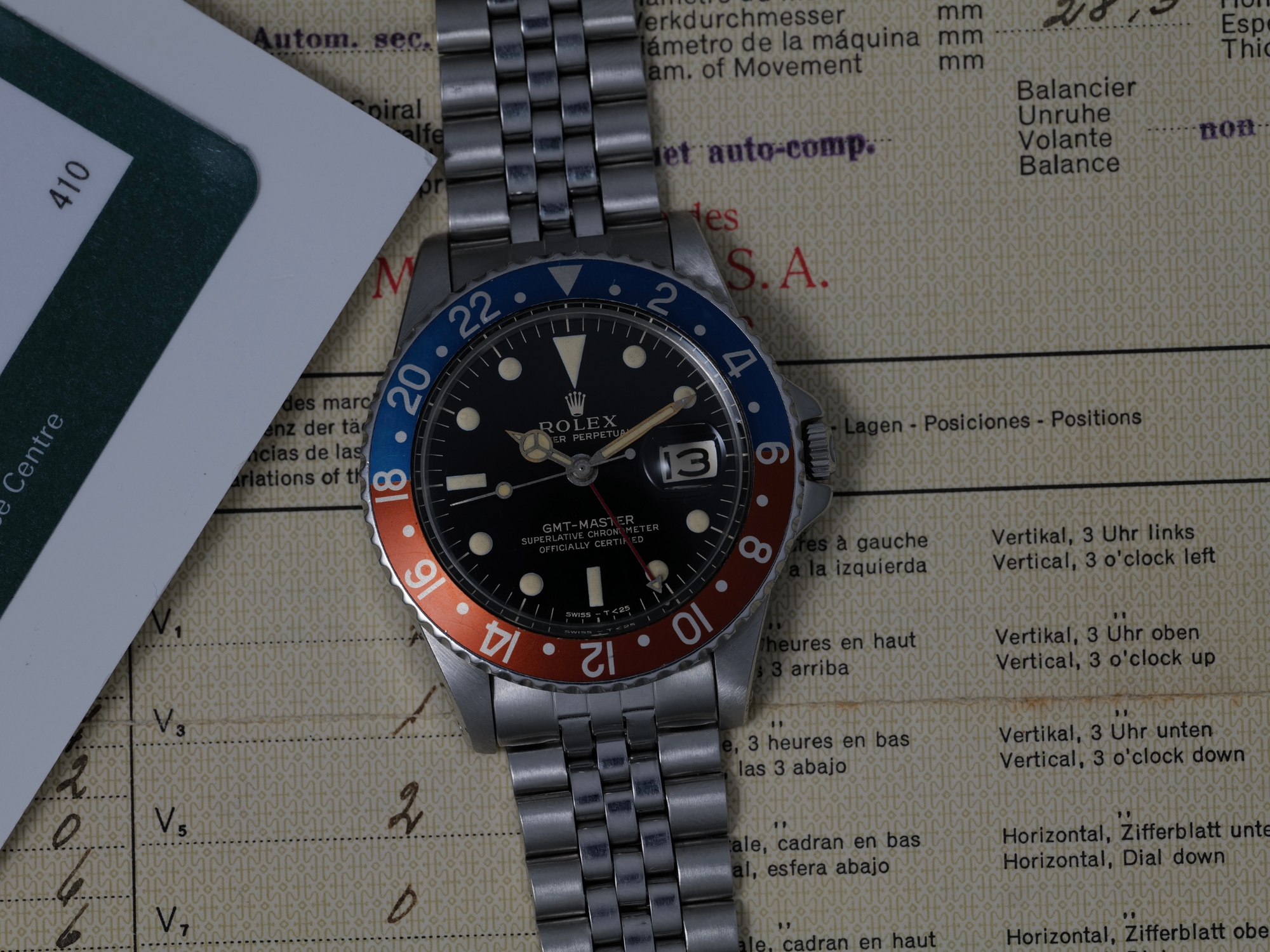 Rolex 1675 PCG mirror dial