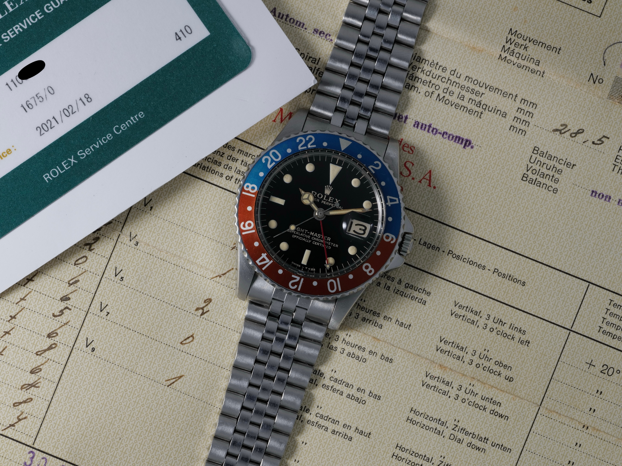 Rolex 1675 PCG mirror dial