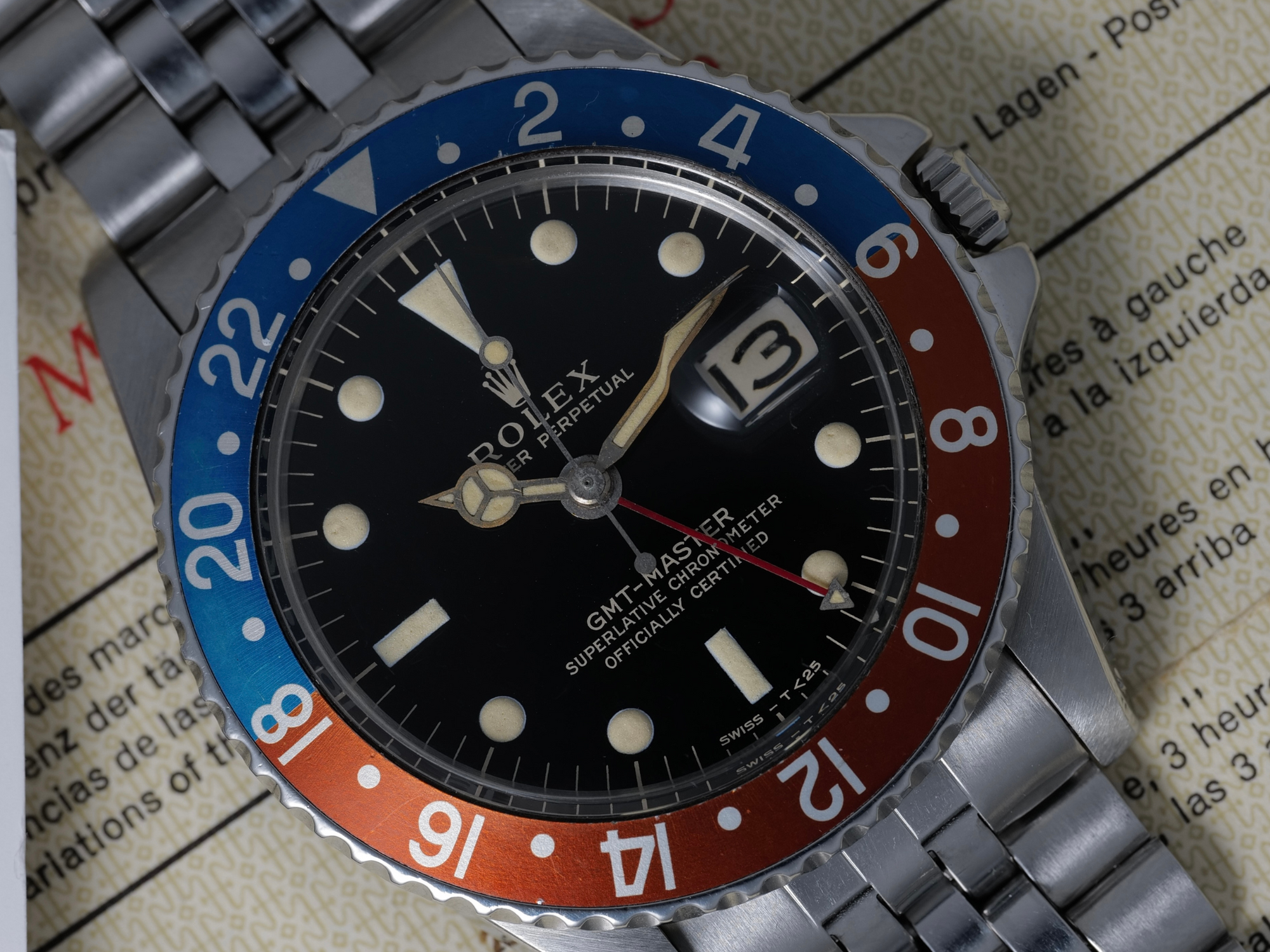 Rolex 1675 PCG mirror dial