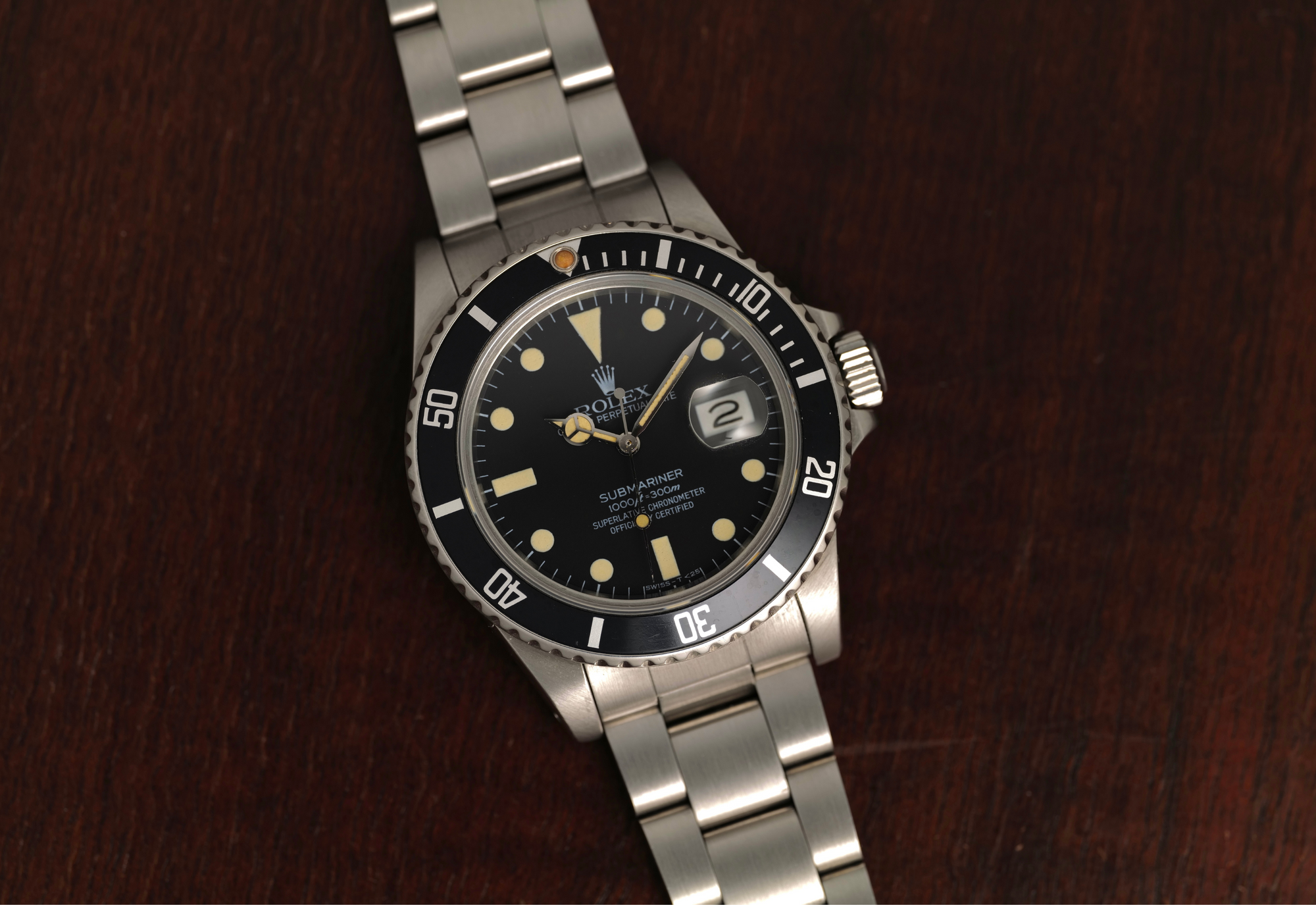 Transitional 16800 Submariner from 1984 Matte Dial BOX and Papers