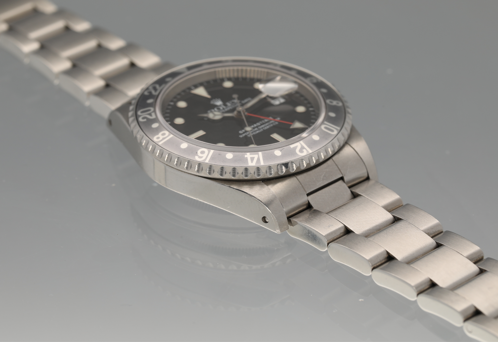 Rolex 16710 U Silver Surfer Tritinova dial