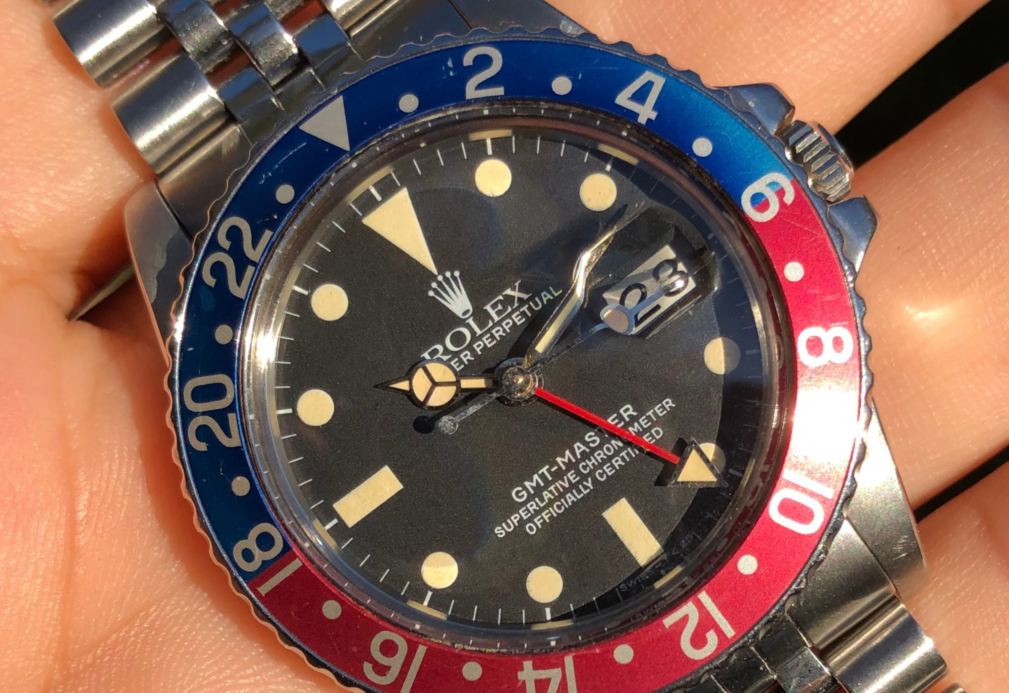 Rolex 16750 Pepsi from 82 with RSC Docs. and case