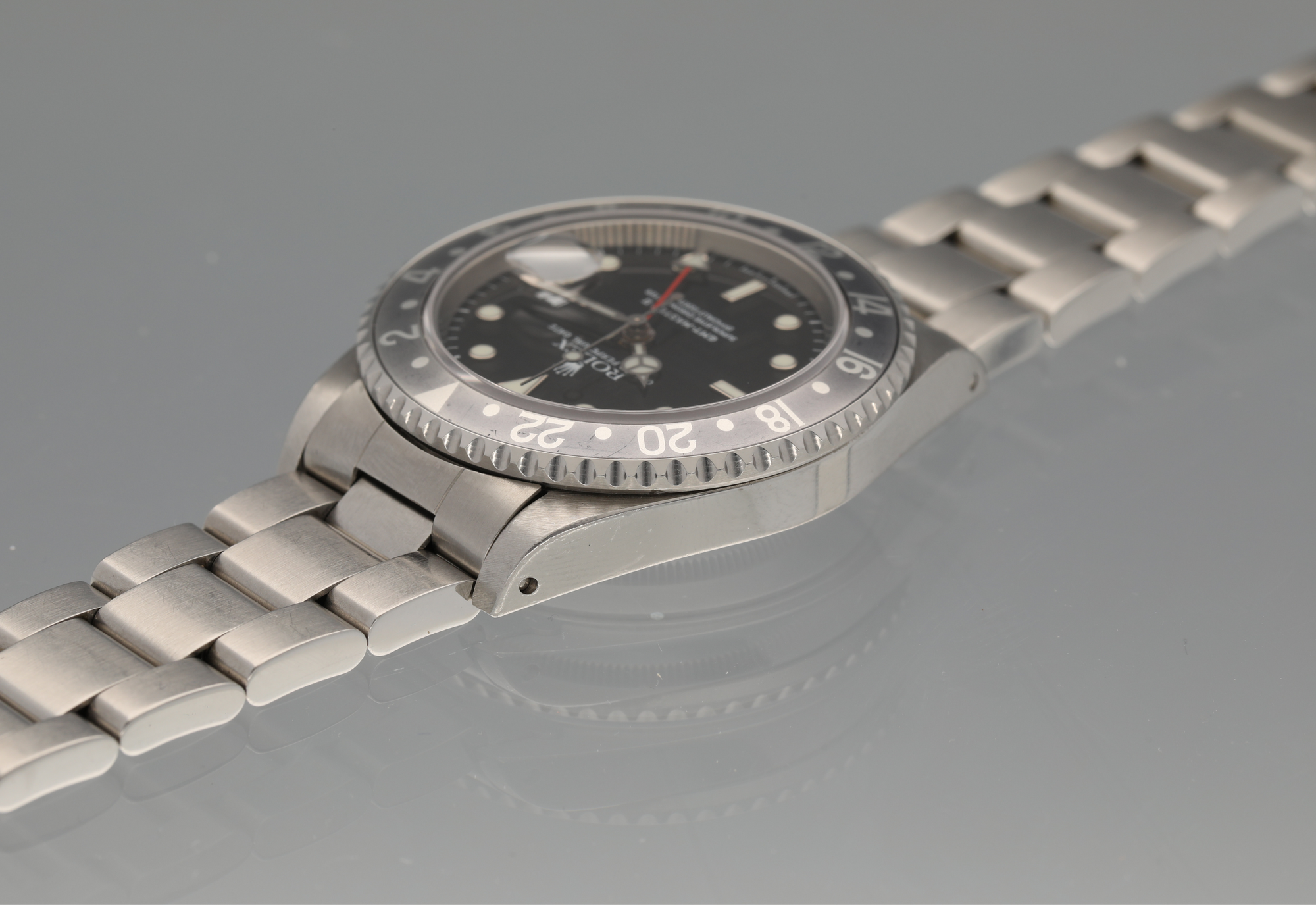 Rolex 16710 U Silver Surfer Tritinova dial
