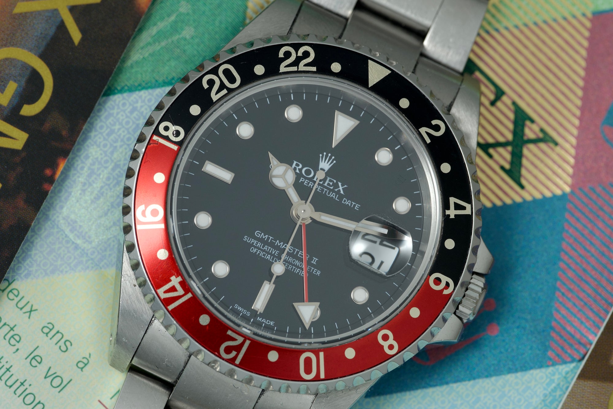 2001 16710 GMT Master II full set unpolished