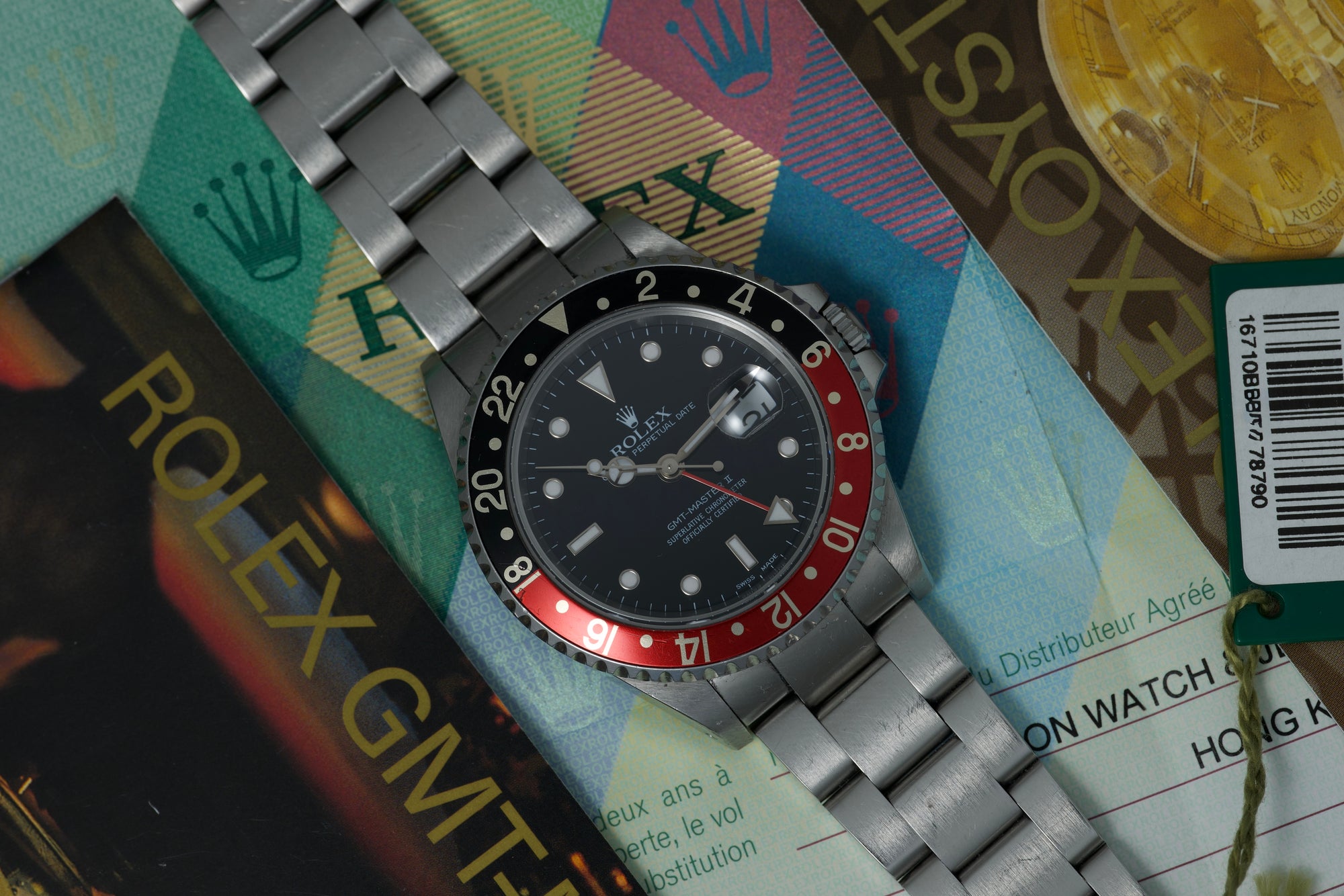 2001 16710 GMT Master II full set unpolished