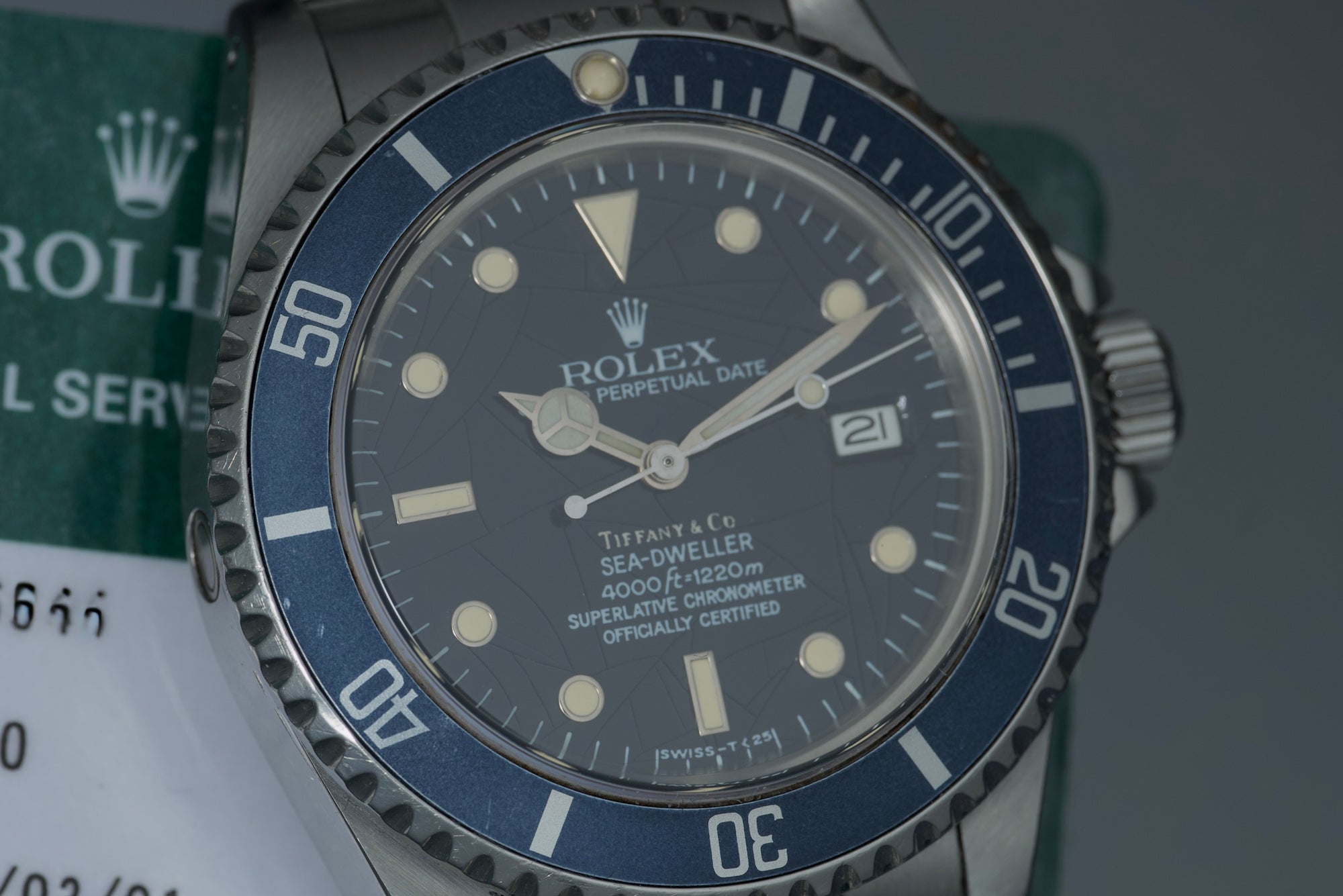 Rolex 16660 Tiffany & CO spider unpolished with RSC Card