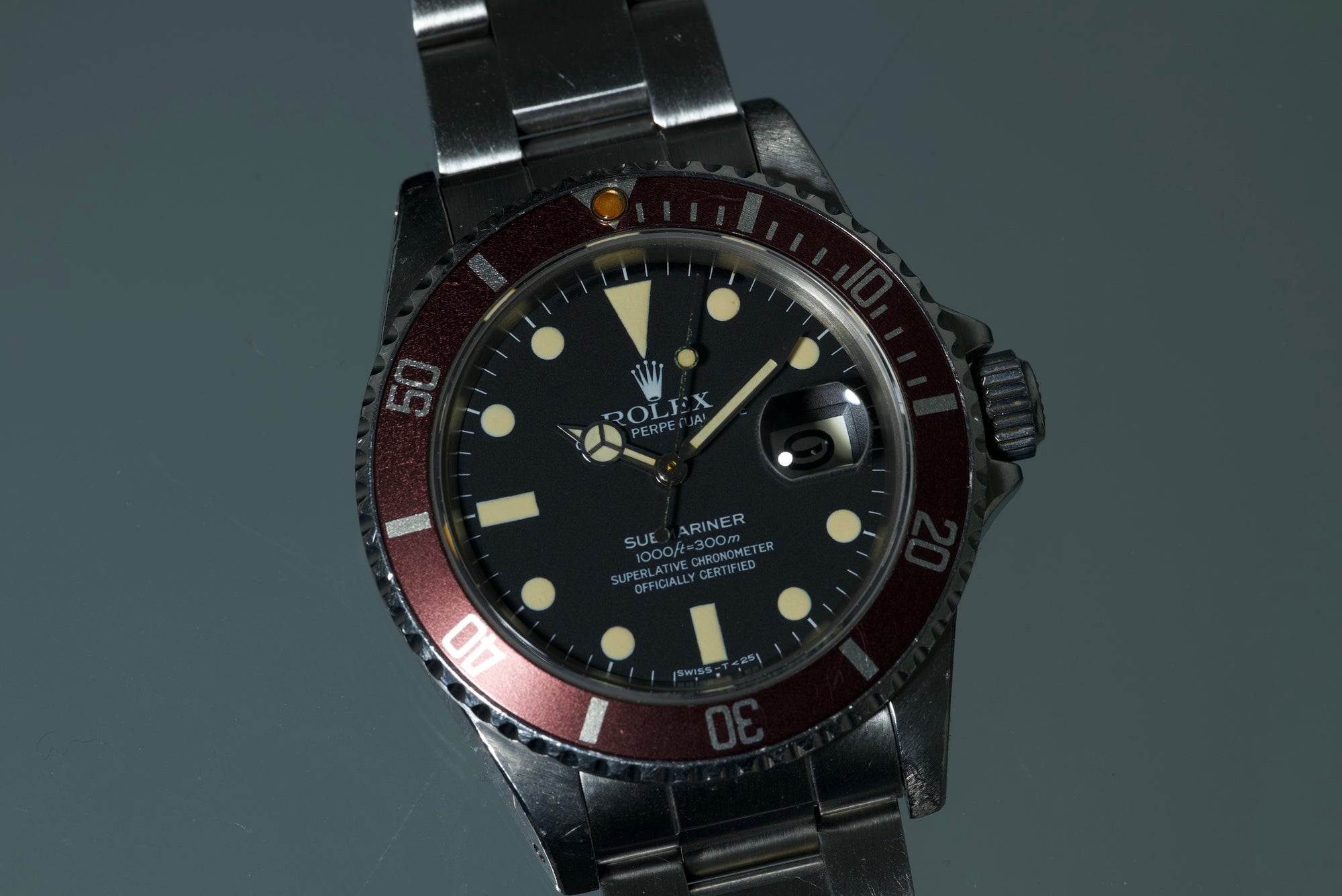 82 Unpolished Matte dial 16800 with box and papers