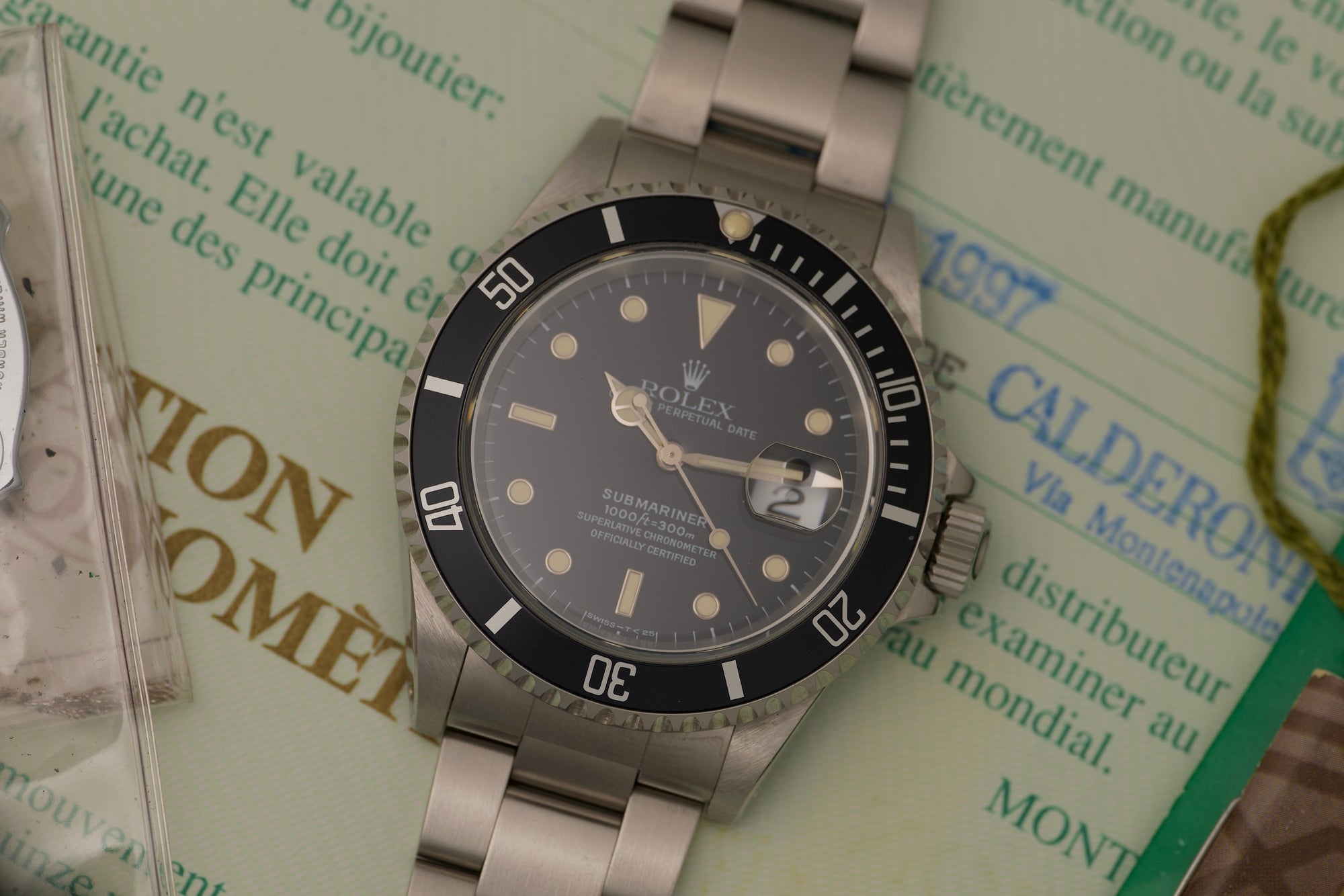 Time Capsule 16610 Submariner Date from 1996 full set