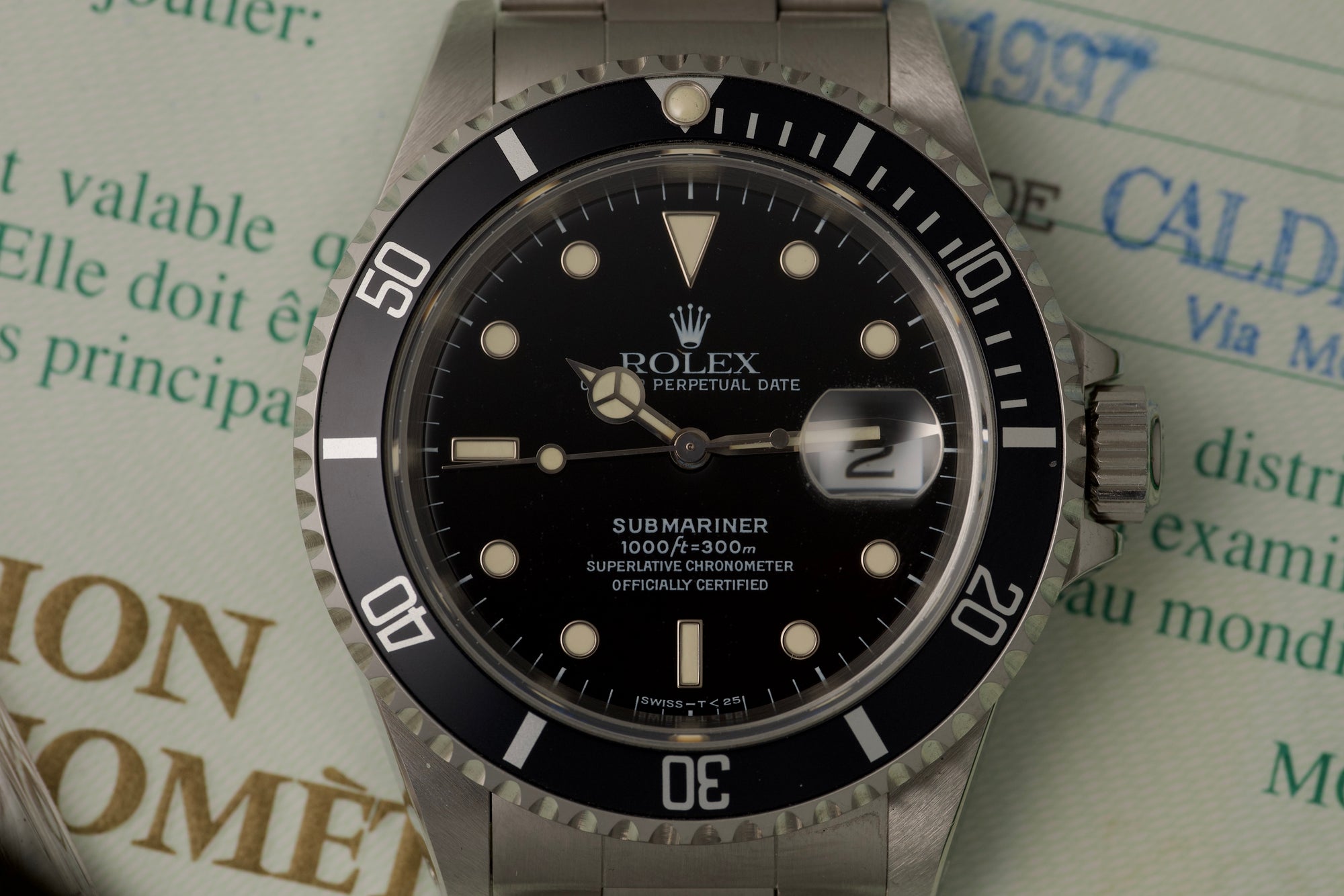 Time Capsule 16610 Submariner Date from 1996 full set