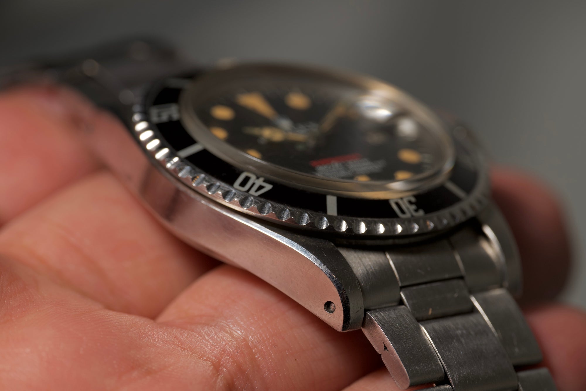 Deep Orange Patina Red sub from 1971 - Unpolished