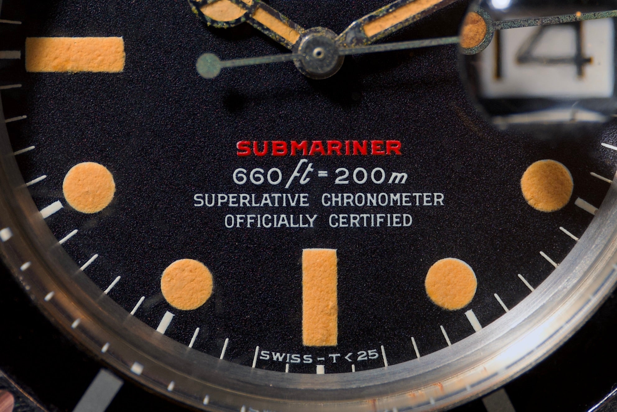 Deep Orange Patina Red sub from 1971 - Unpolished