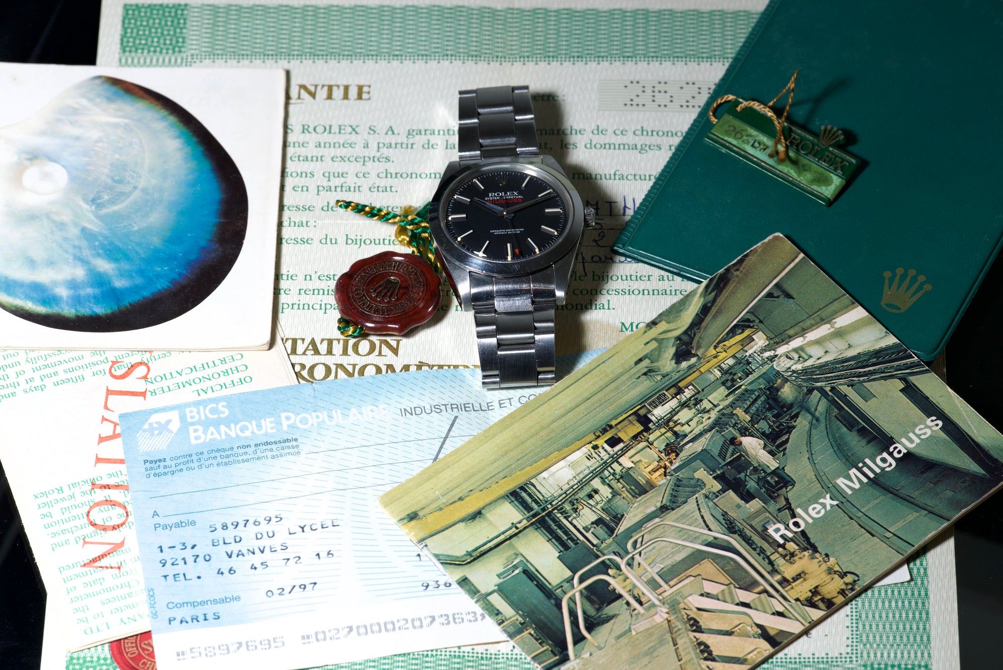 1972 Rolex Milgauss 1019 super complete set and mint