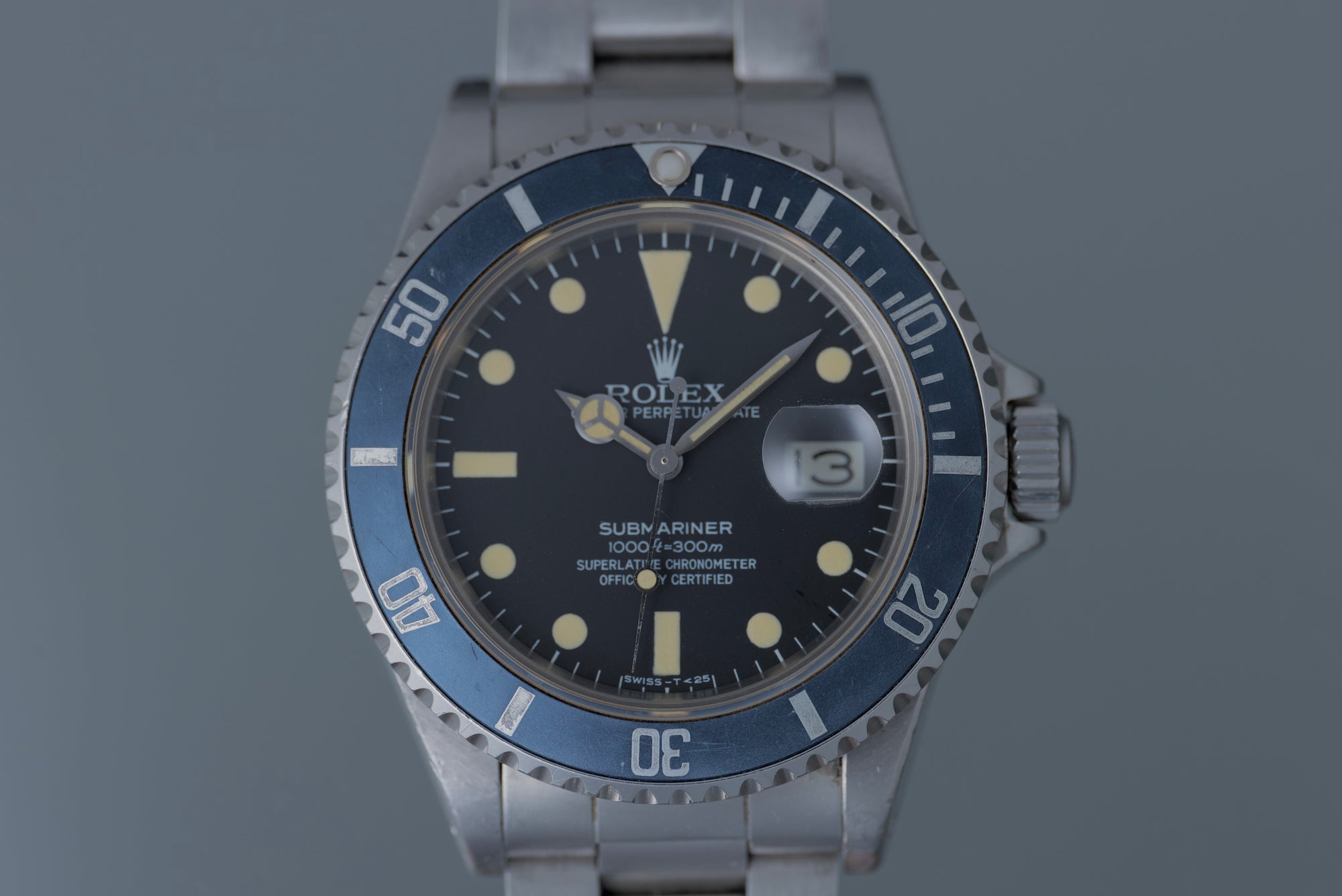 16800 Cream Dial and Blue Bezel