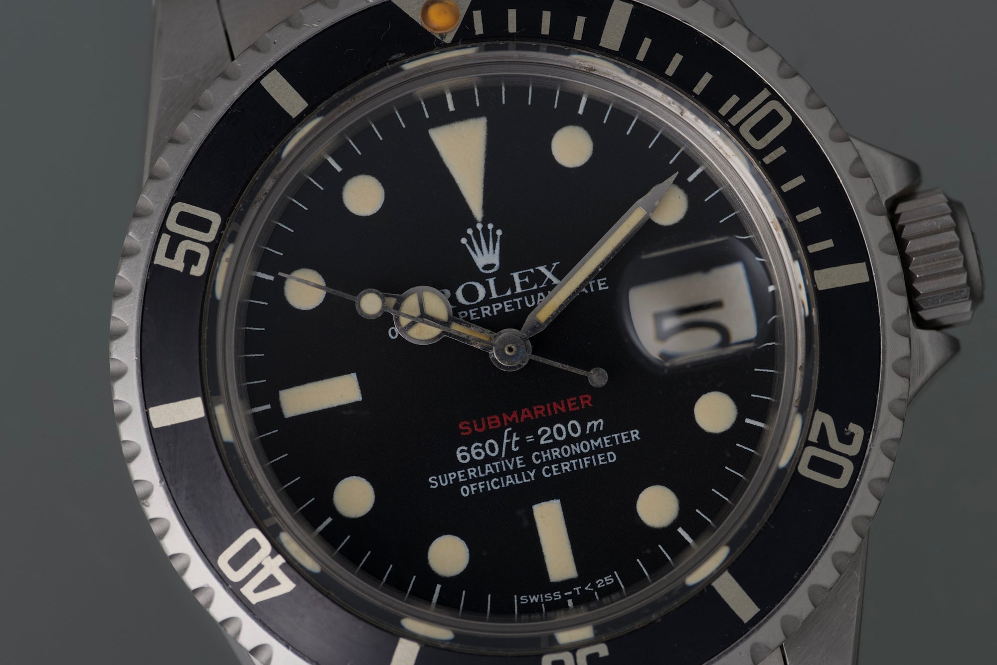 Single Red Submariner - Creamy lume MK6 and Recent RSC