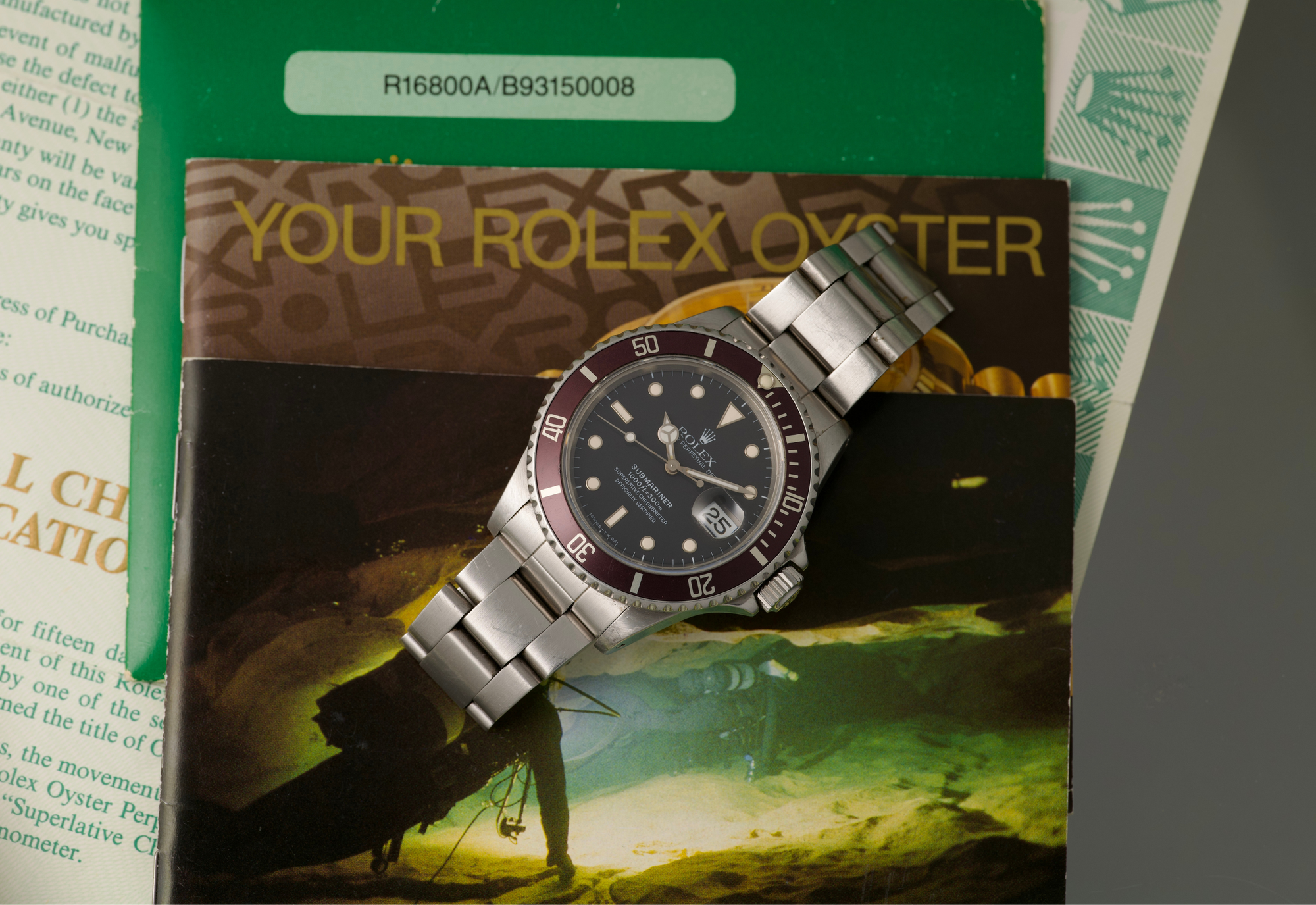 Rolex 16800 with box and papers from 1986 / brown bezel
