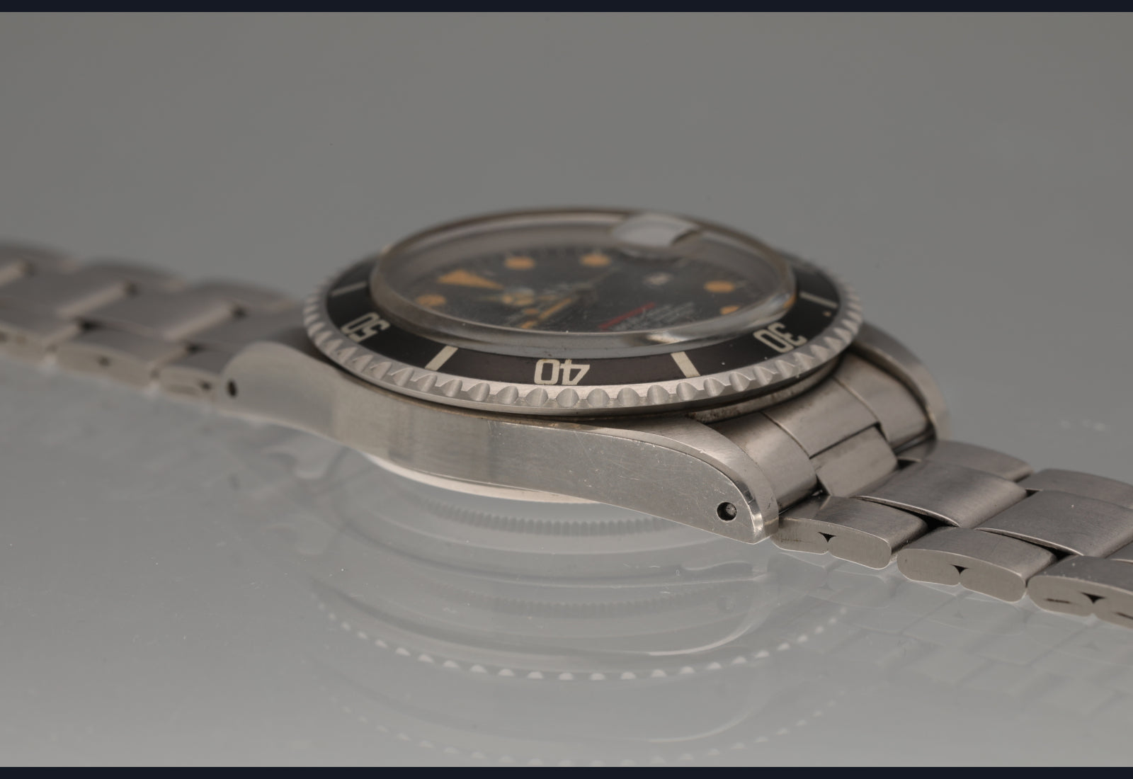 Deep Orange Patina Red sub from 1971 - Unpolished