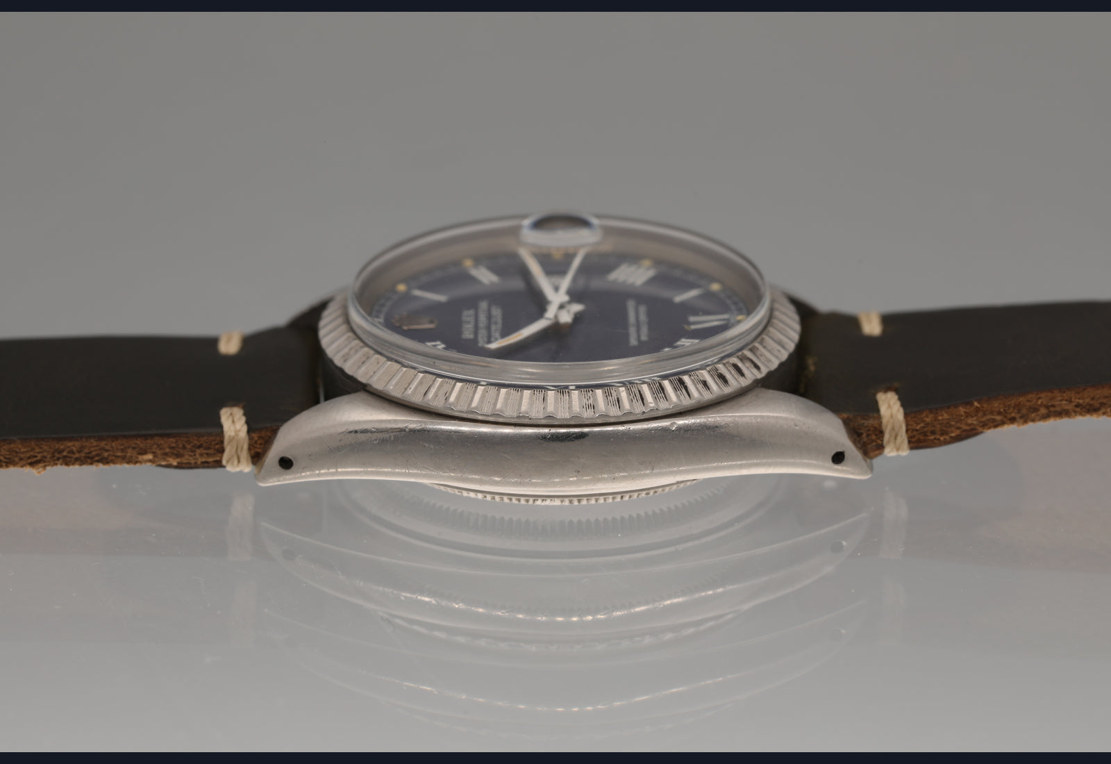 1978 Blue Buckley Dial 16000 Datejust unpolished