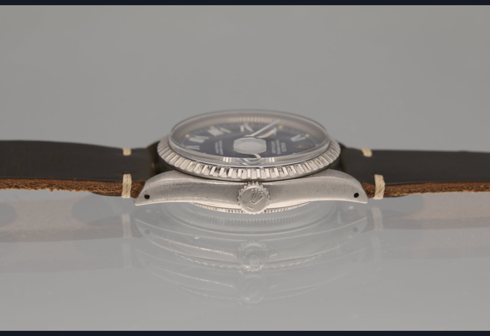 1978 Blue Buckley Dial 16000 Datejust unpolished