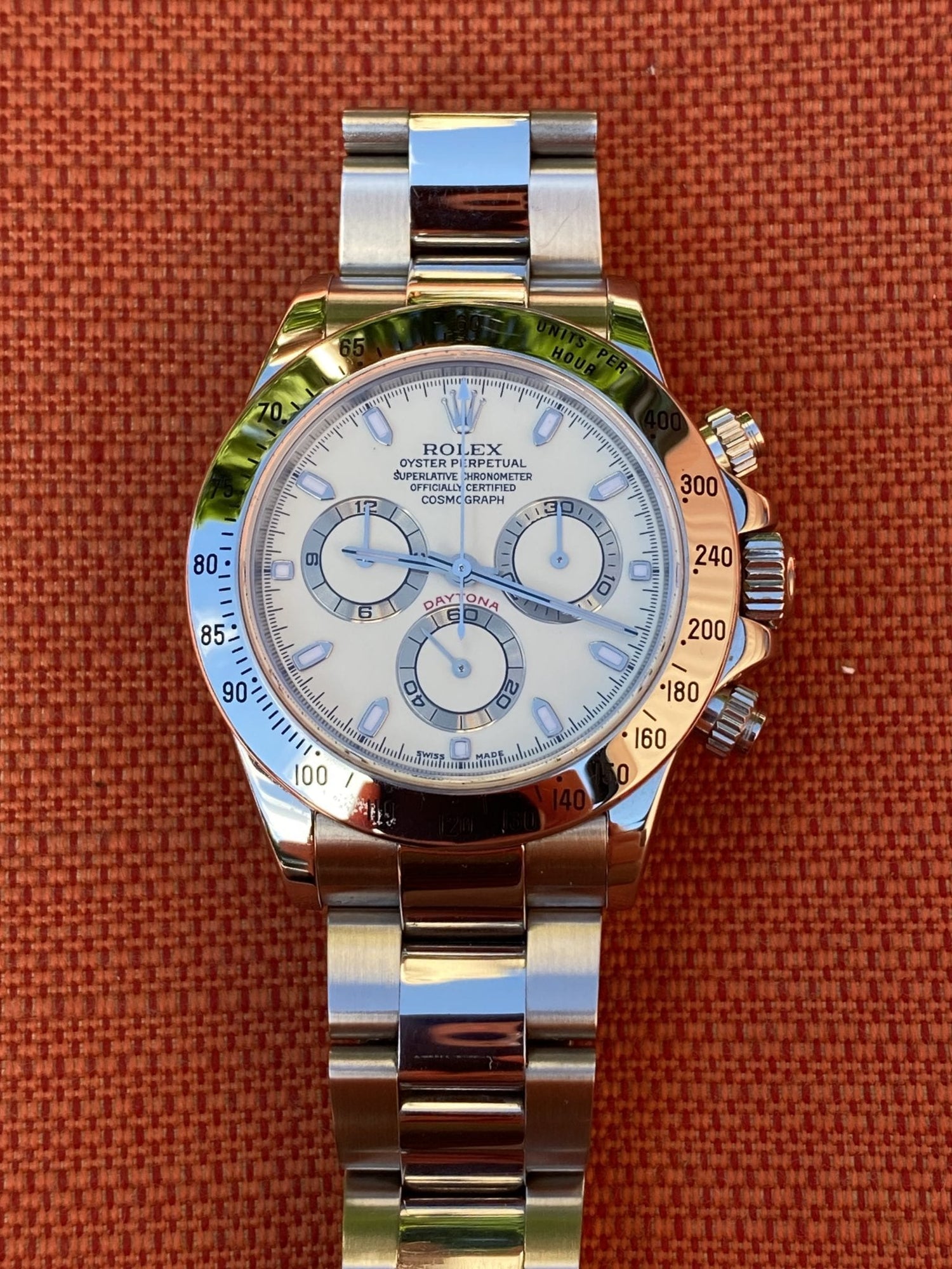 Rolex 116520 panna dial with papers like new condition
