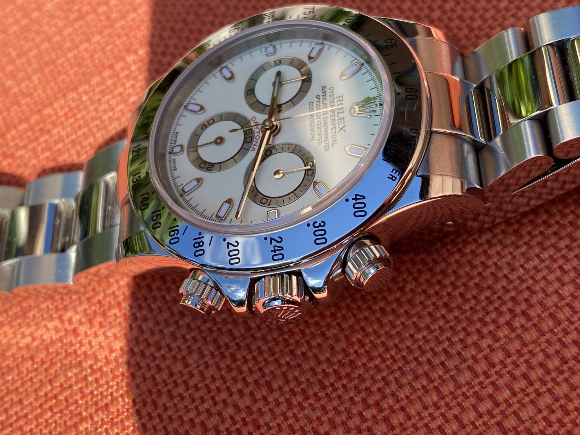 Rolex 116520 panna dial with papers like new condition