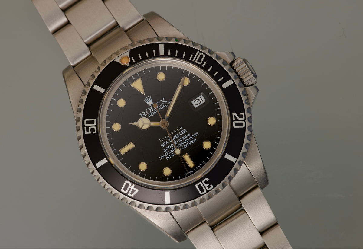 Vividly unpolished Tiffany CO 16660 from 1984 spider dial