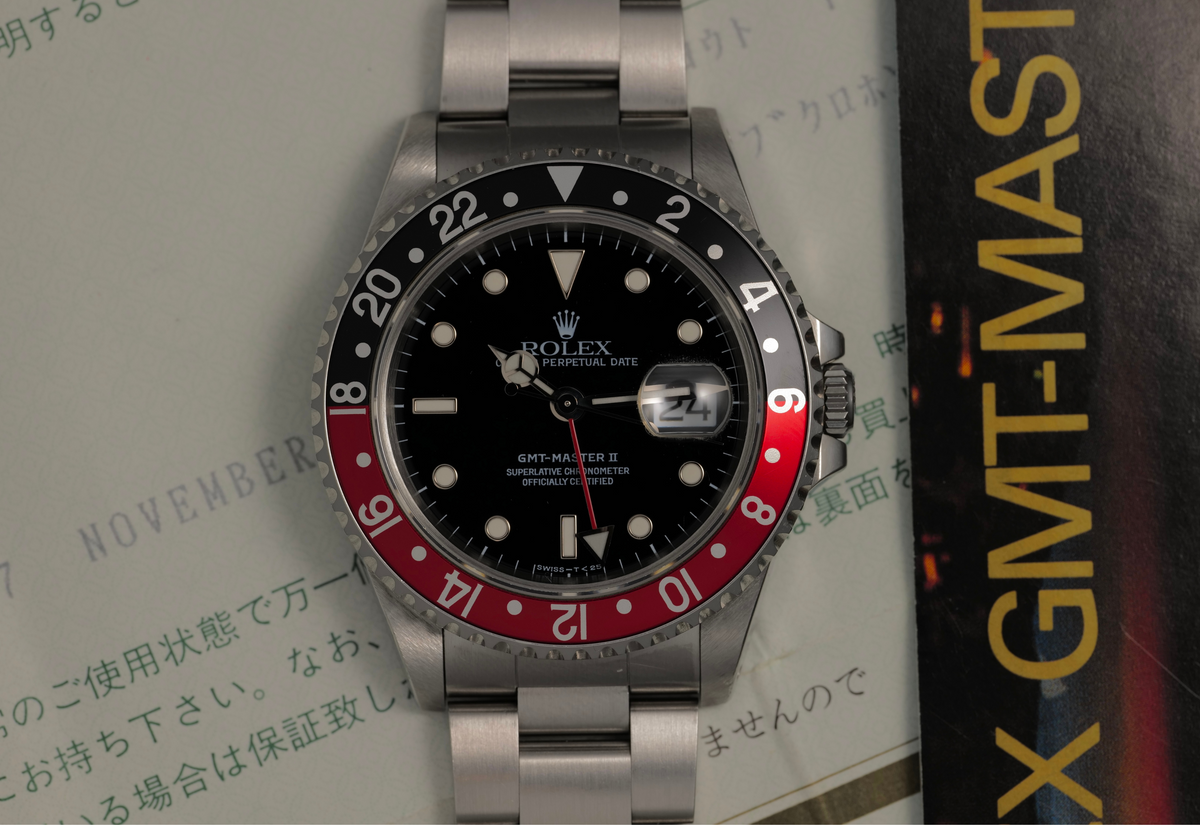 Rolex 16710 Box and Papers 1990 Cream Patina