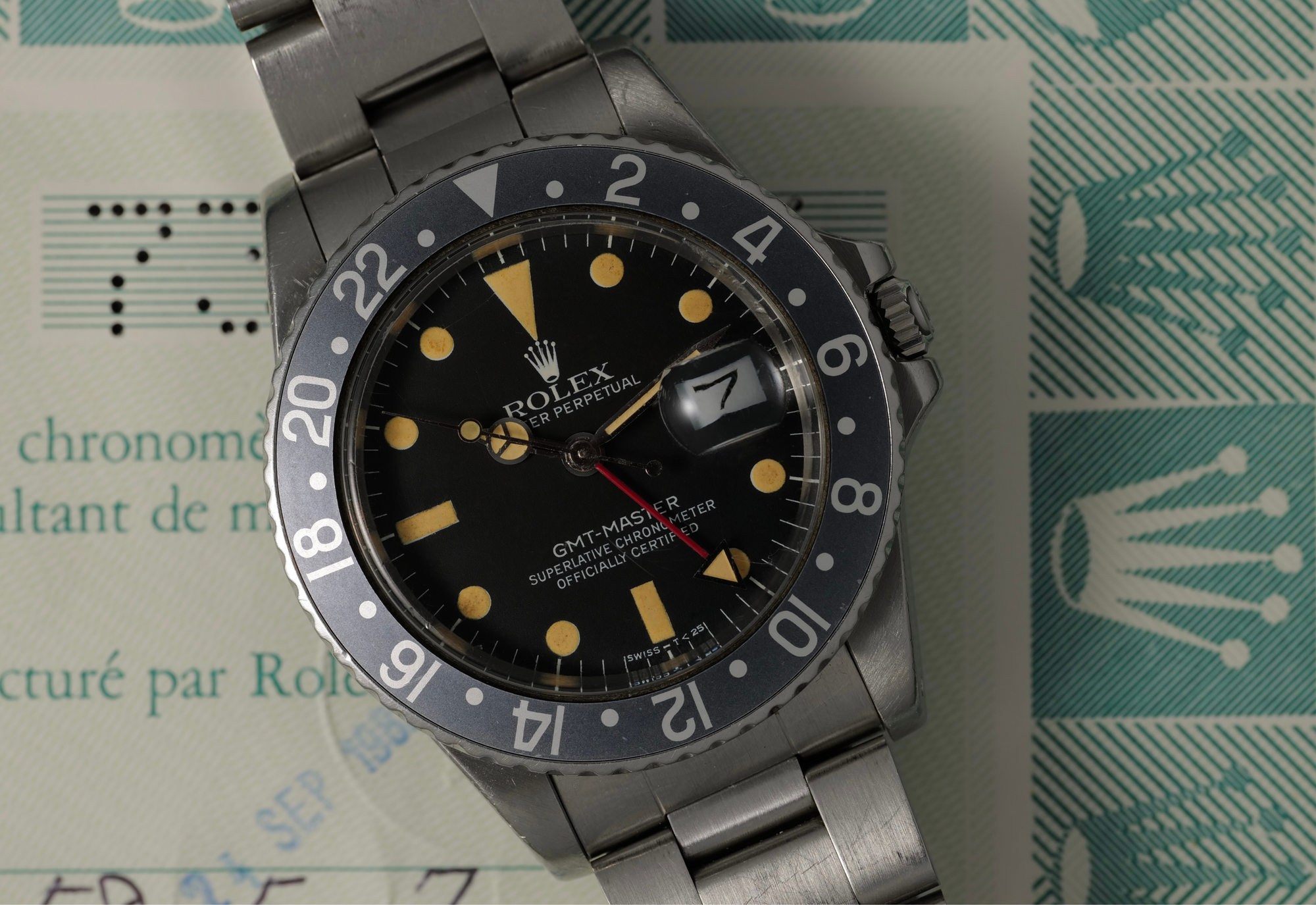 Rolex 16750 2025 black bezel
