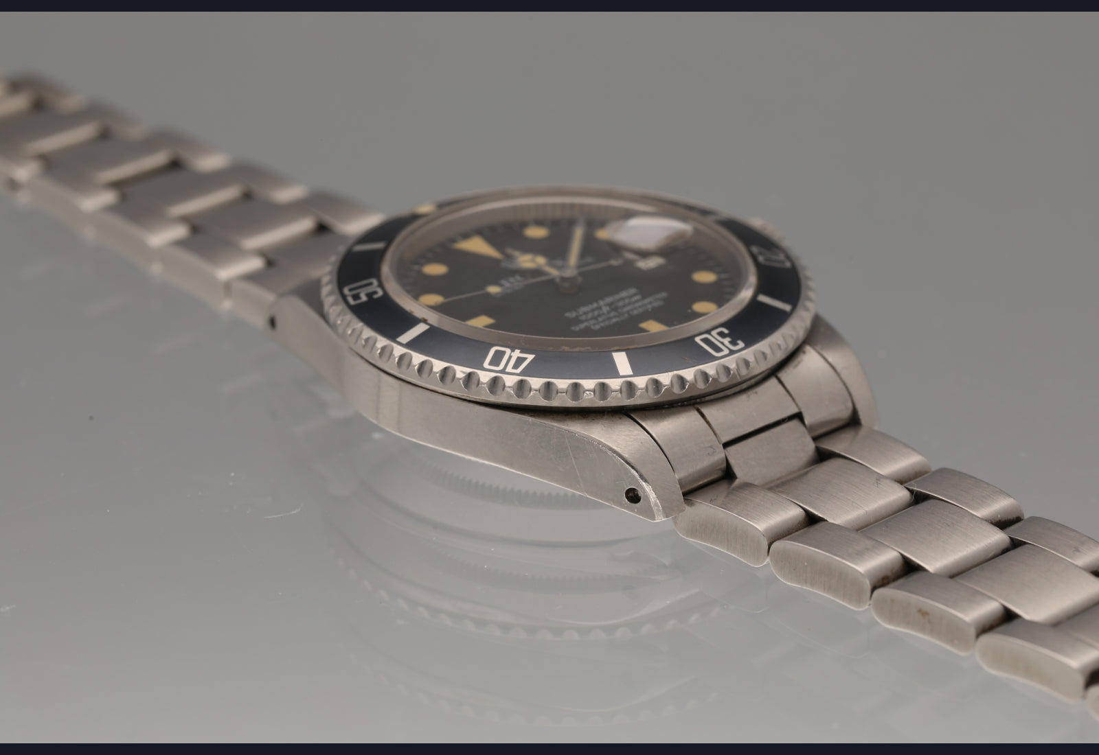 unpolished 16800 Matte Dial 1984 / blue bezel