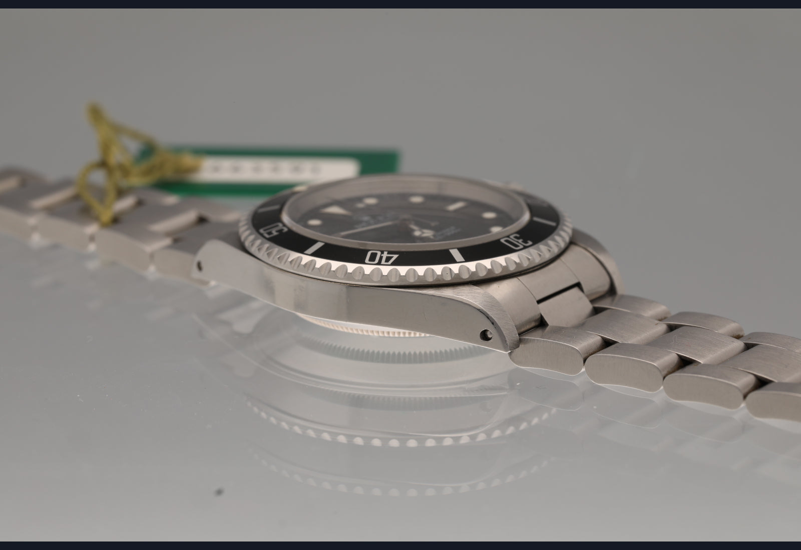 93 14060 Sharp and Unpolished / caseback sticker Box and Papers