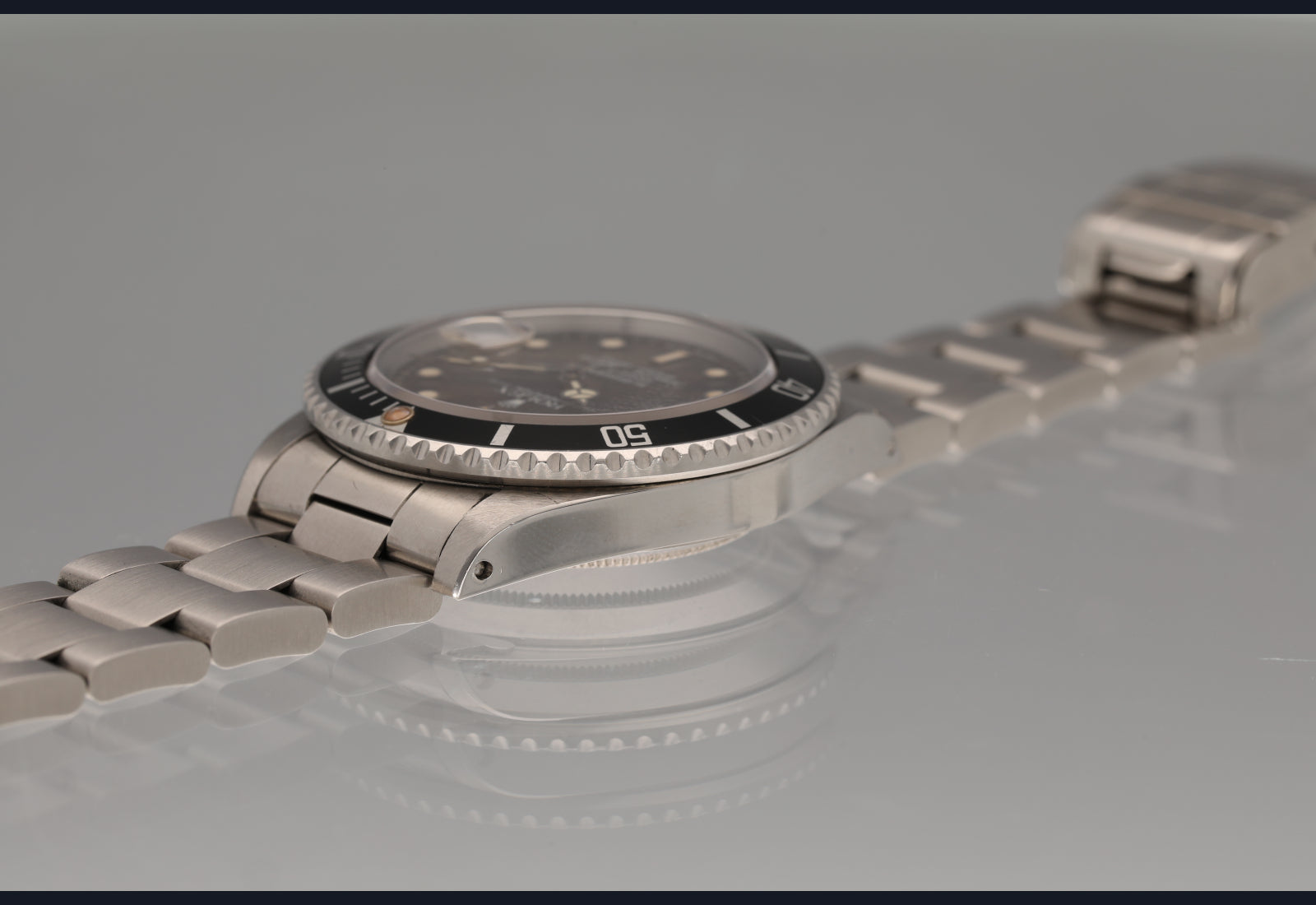 Uniquely Super Tropical brown 168000 submariner with a sharp case