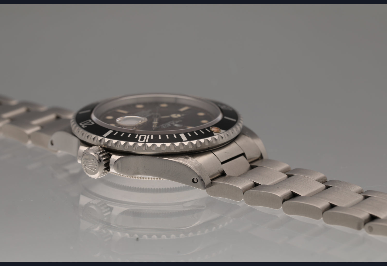 Uniquely Super Tropical brown 168000 submariner with a sharp case