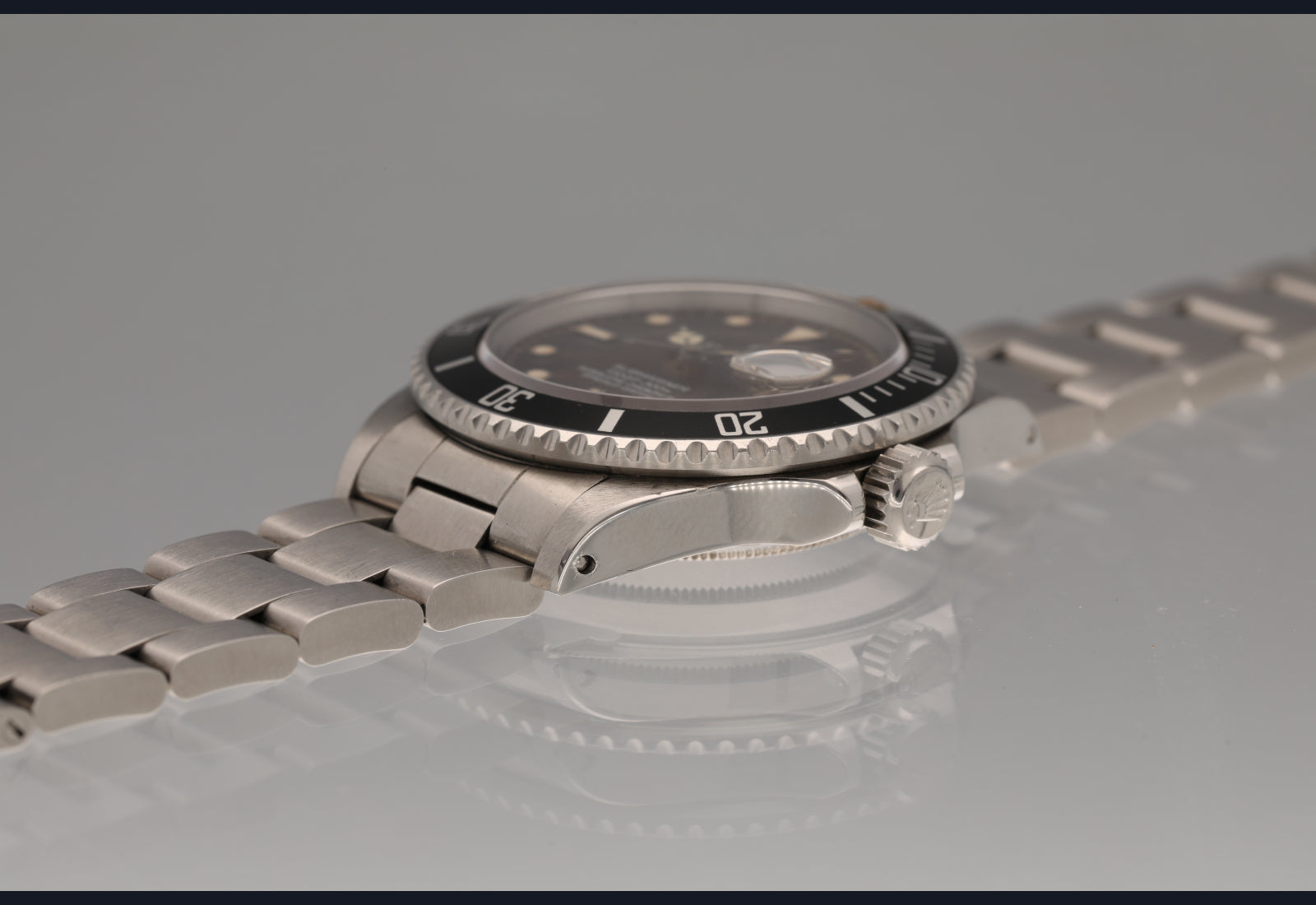 Uniquely Super Tropical brown 168000 submariner with a sharp case