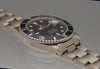 Snow White Transitional 16800 Submariner with a Tropical Blue insert
