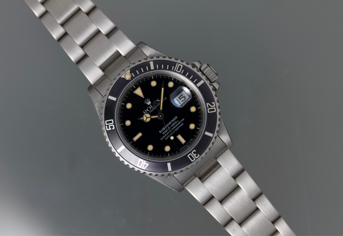 Rolex Transitional Submariner ref 16800 aka Triple zero with box and papers