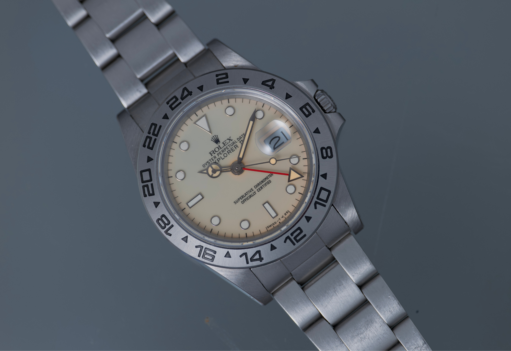 Explorer 16550 Cream Rail Dial With Box and Papers  - 1985