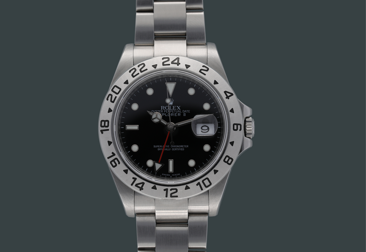CLEAN 16570 w/3186 movement V Serial with box and card - excellent
