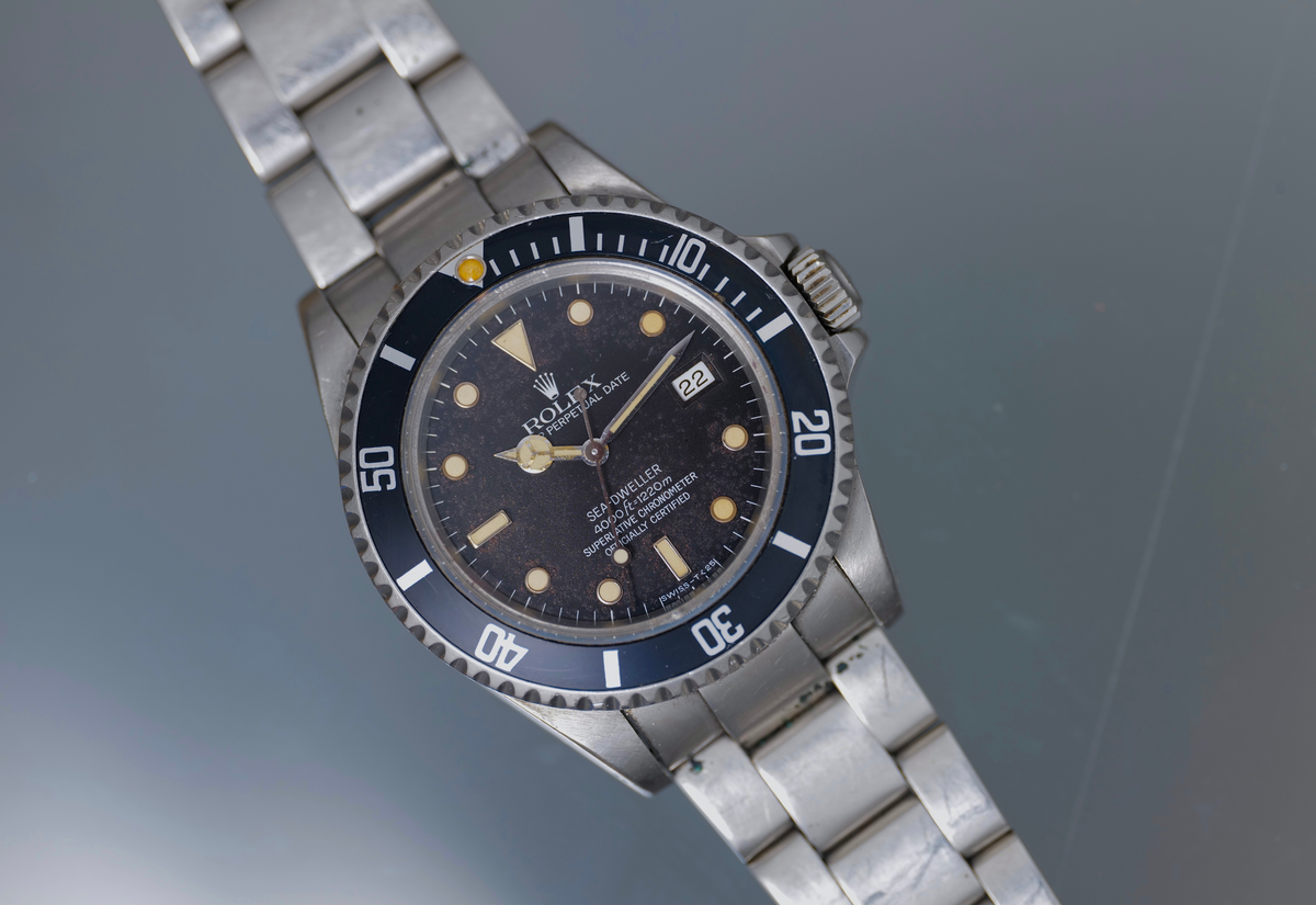 16600 Sea Dweller unpolished tropical-ish box and papers