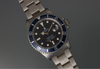 Snow White Transitional 16800 Submariner with a Tropical Blue insert