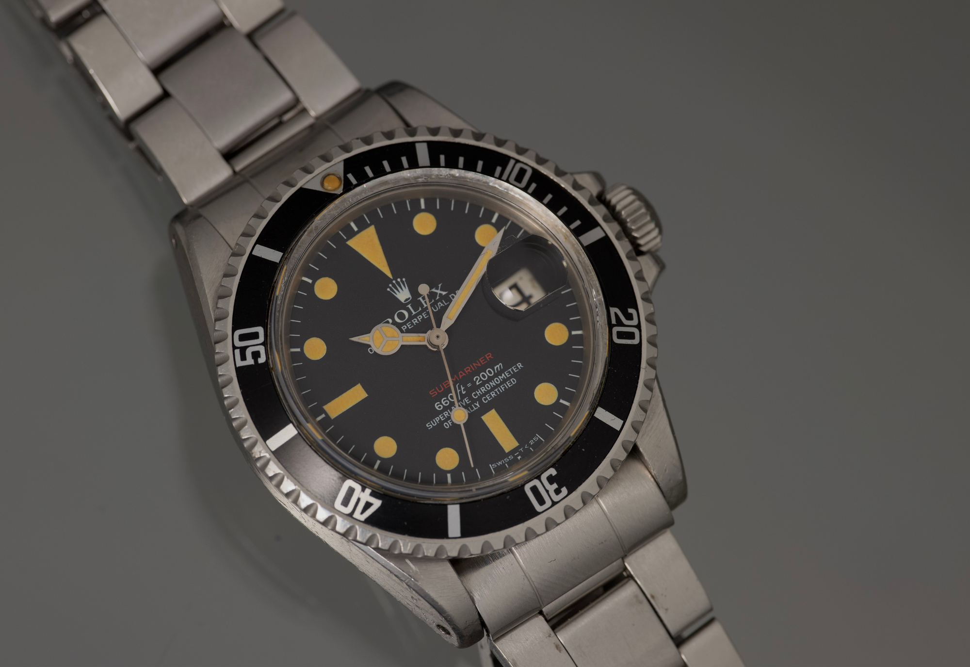 1972 RED Submariner unpolished with amazing orange patina