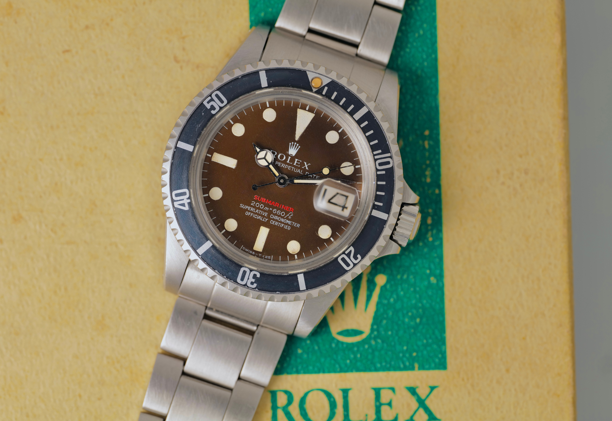 Amazingly Tropical Brown Red Submariner from 1969