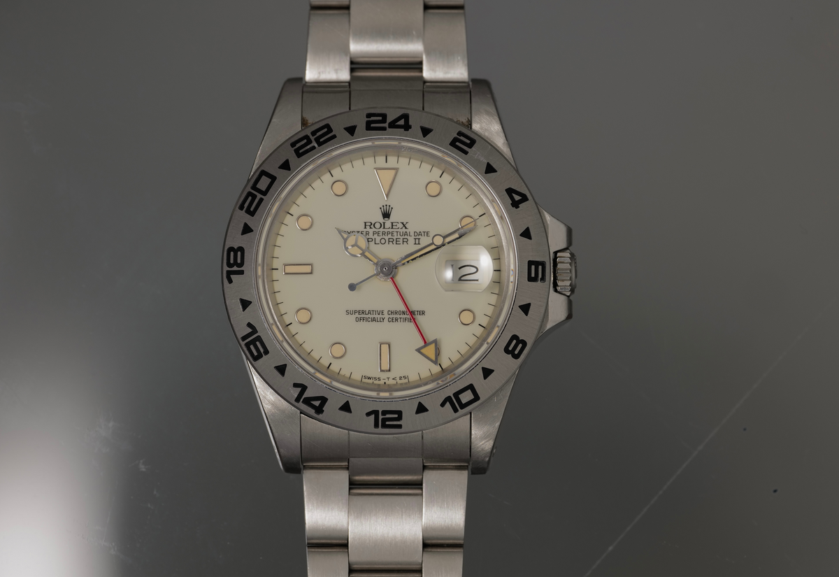 Gorgeous Cream Rail Dial 16550 Box and Paper