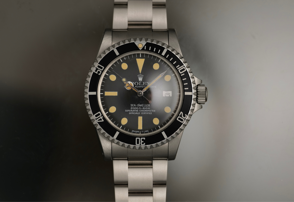 Rolex 1665 pumpkin patina / sharp case