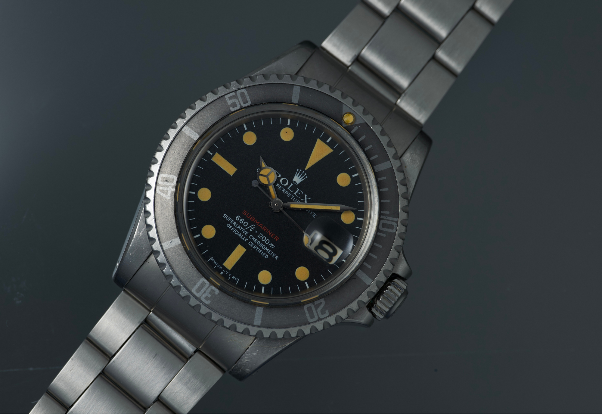 1972 Red Sub  / Super Pumpkin patina / Unpolished Case / Ghost Insert - just serviced